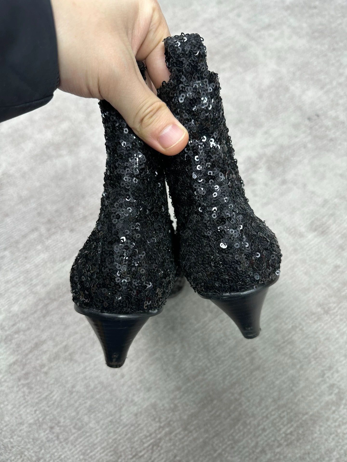 Comme des Garcons Comme des Garçons Sequin High Heel Boots 24 (EU38) Bling Bar Size US 7.5 / IT 37.5 - 4 Thumbnail