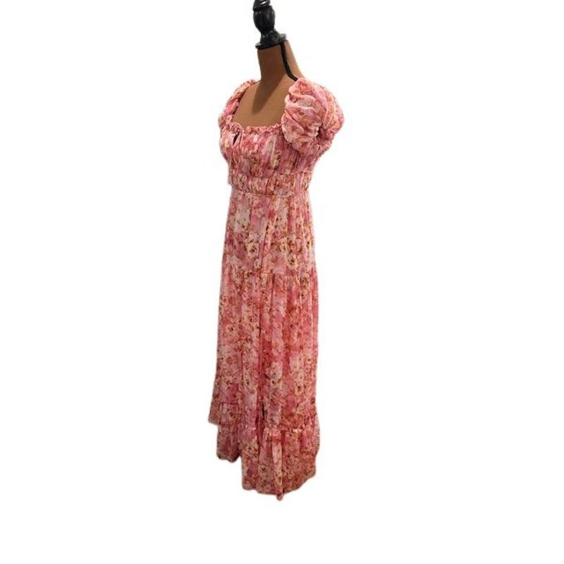 ASTR The Label ASTR “Roseline” Off Shoulder Floral Tiered Maxi Dress Size S / US 4 / IT 40 - 3 Thumbnail