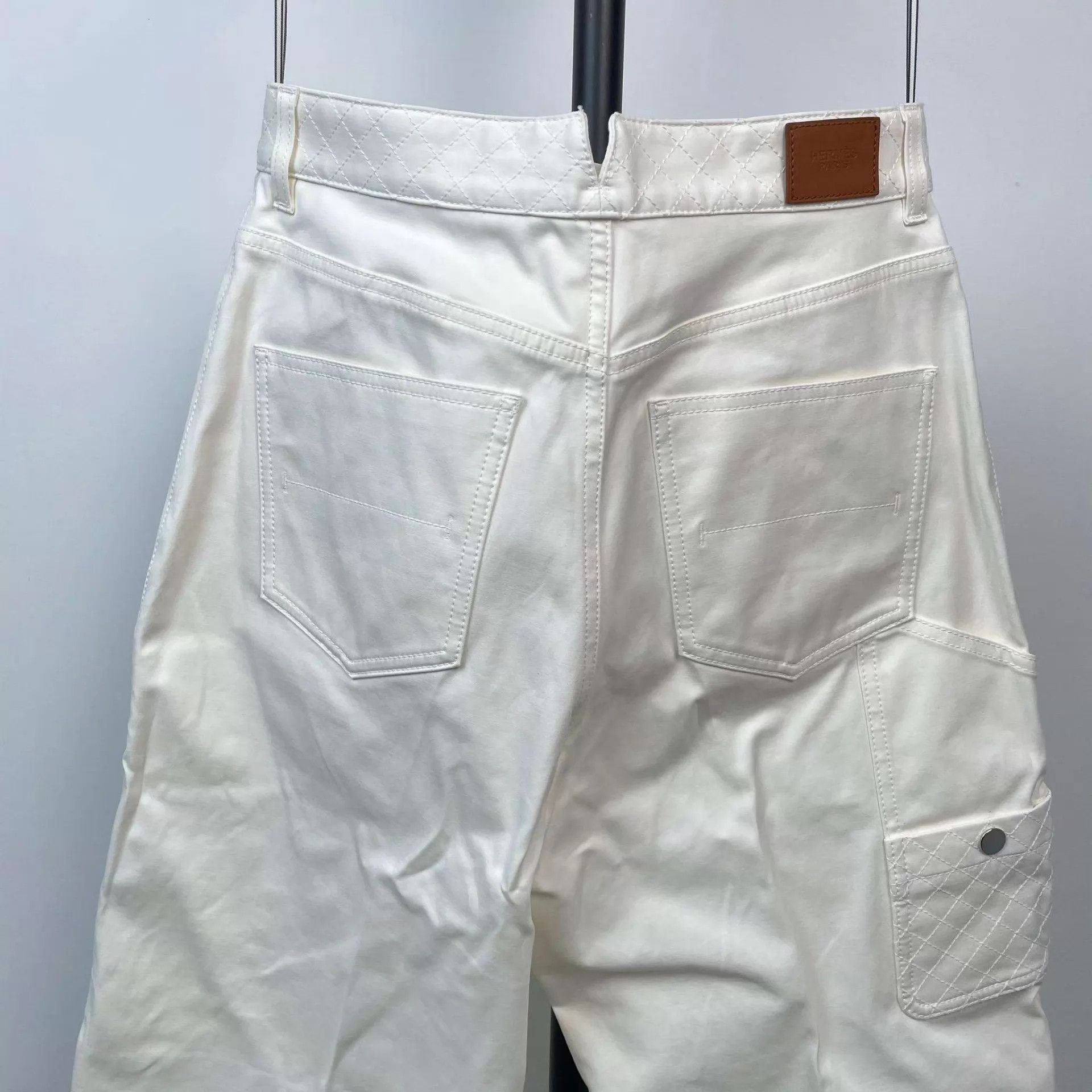 Hermes Hermès White Pants 38 Size 27" / US 4 / IT 40 - 5 Thumbnail