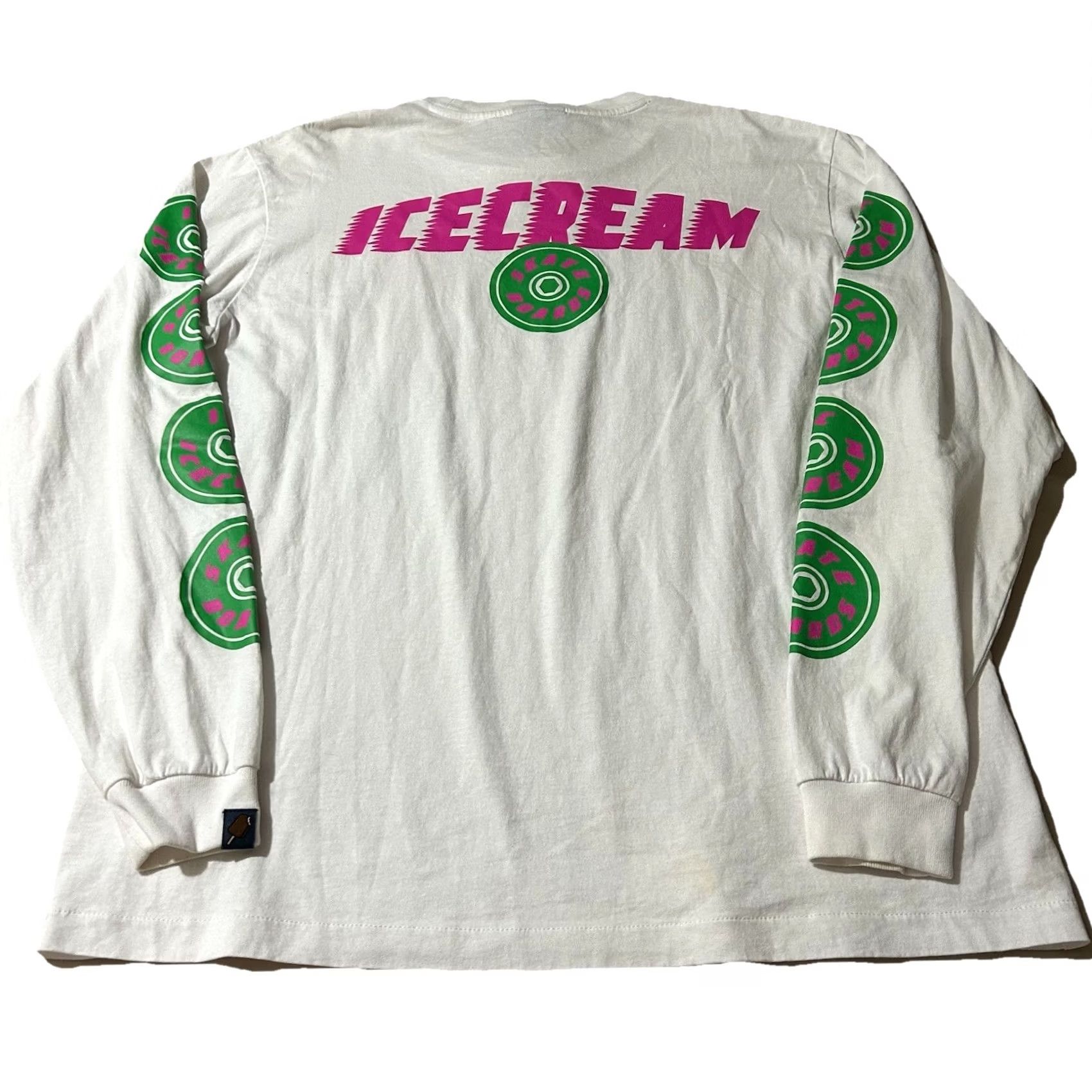 Vintage Ice Cream Skateboard Long Sleeve Shirt Size Large White Mens L Size US L / EU 52-54 / 3 - 2 Thumbnail
