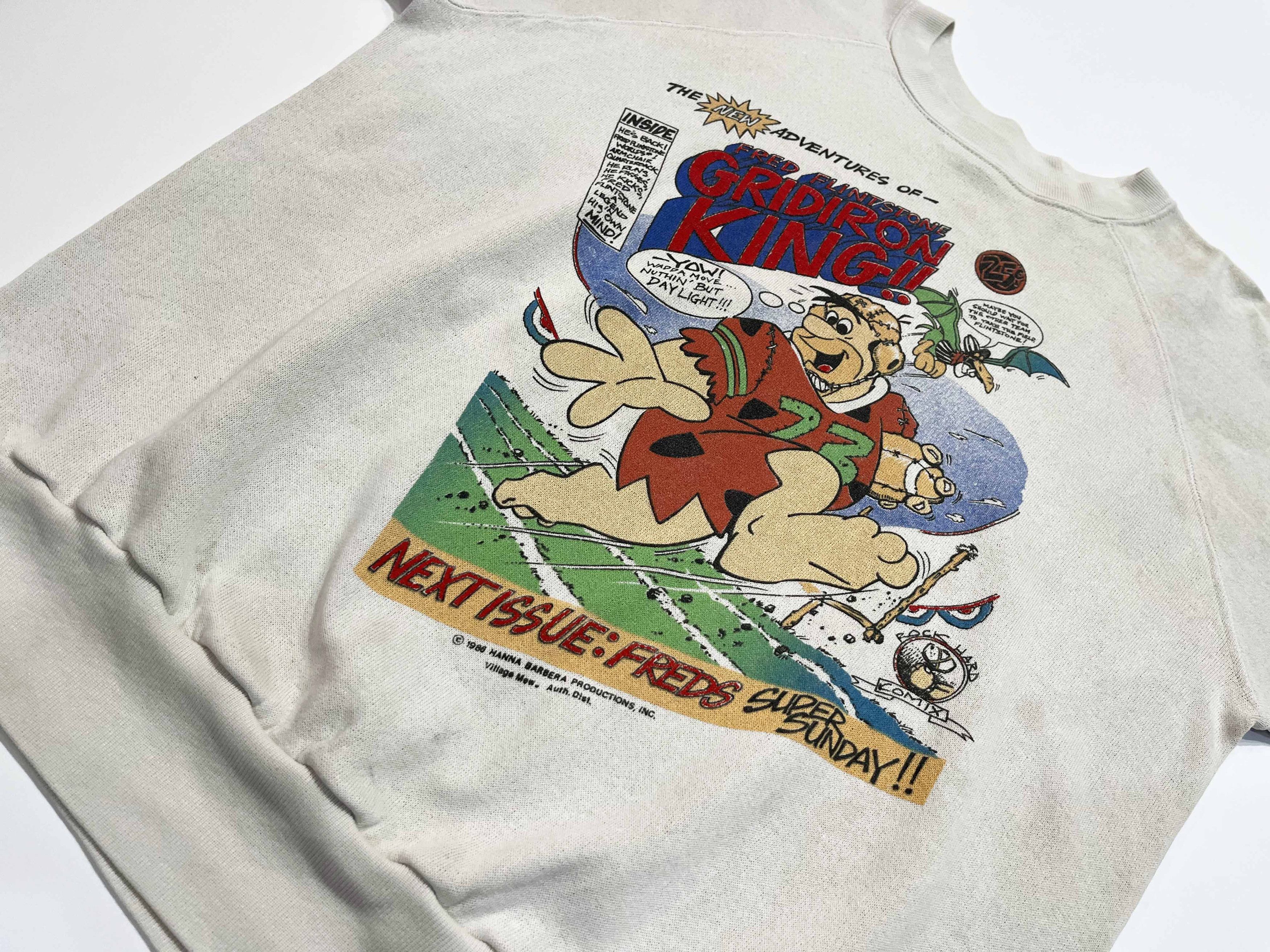 Vintage Vintage Pro Knit 1986 The Flintstones Crewneck Sweatshirt Size US L / EU 52-54 / 3 - 5 Thumbnail