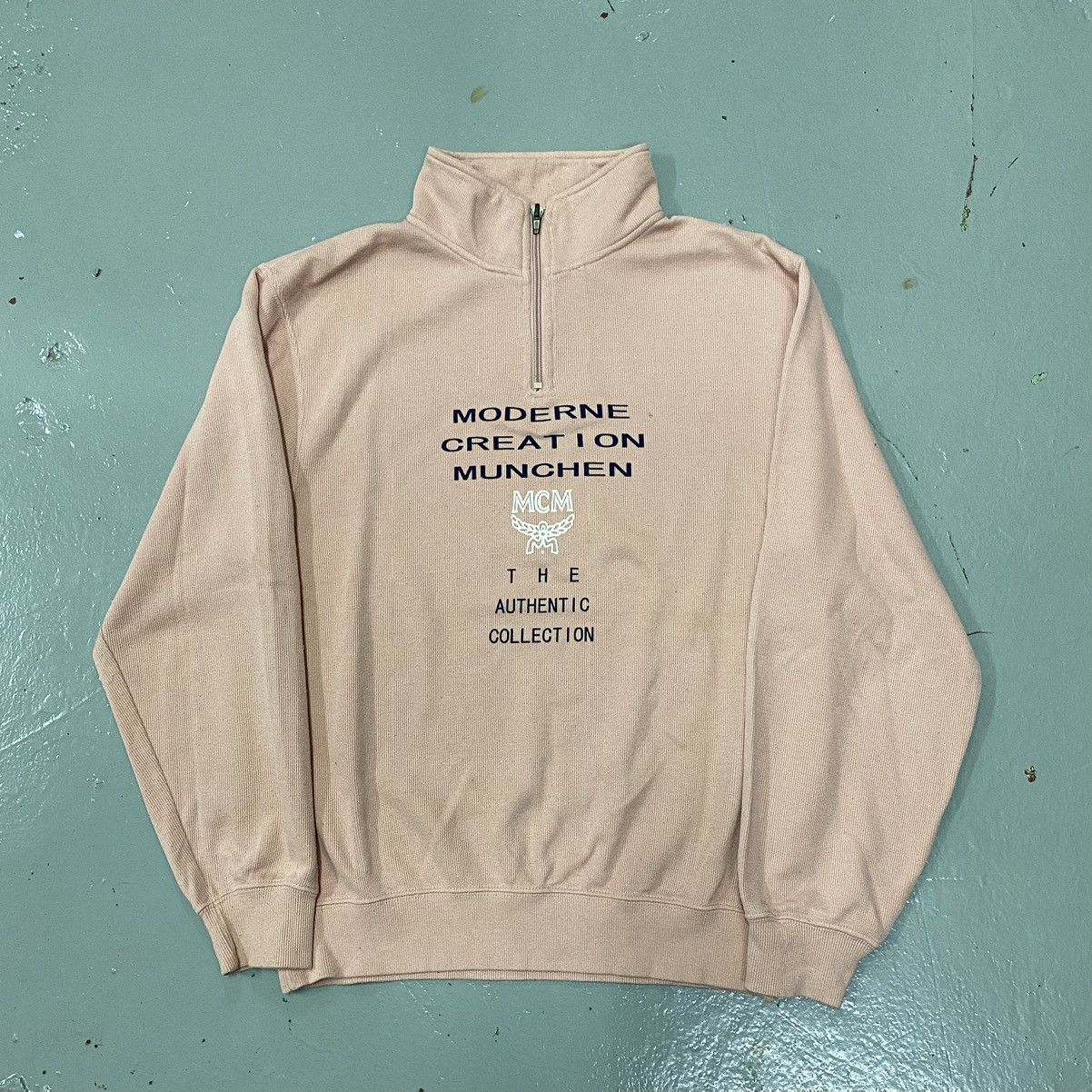 MCM × Vintage Vintage MCM Half Zipper Jacket Sweatshirt Hoodie Size US M / EU 48-50 / 2 - 2 Thumbnail