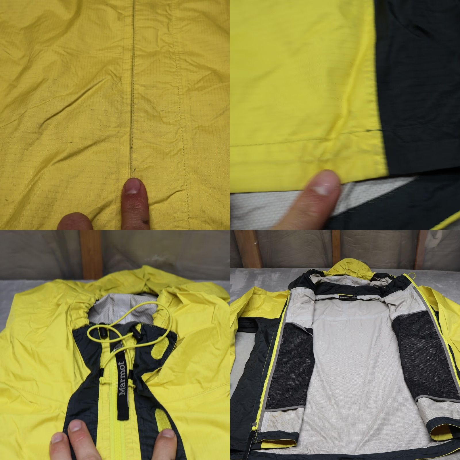Marmot Marmot Jacket Mens Large Yellow Windbreaker Zip Full Zip Pockets Breathable Lightweight Outdoor Hiking Trail Casual Travel Wind-Resistant Nylon YO Size US L / EU 52-54 / 3 - 8 Thumbnail