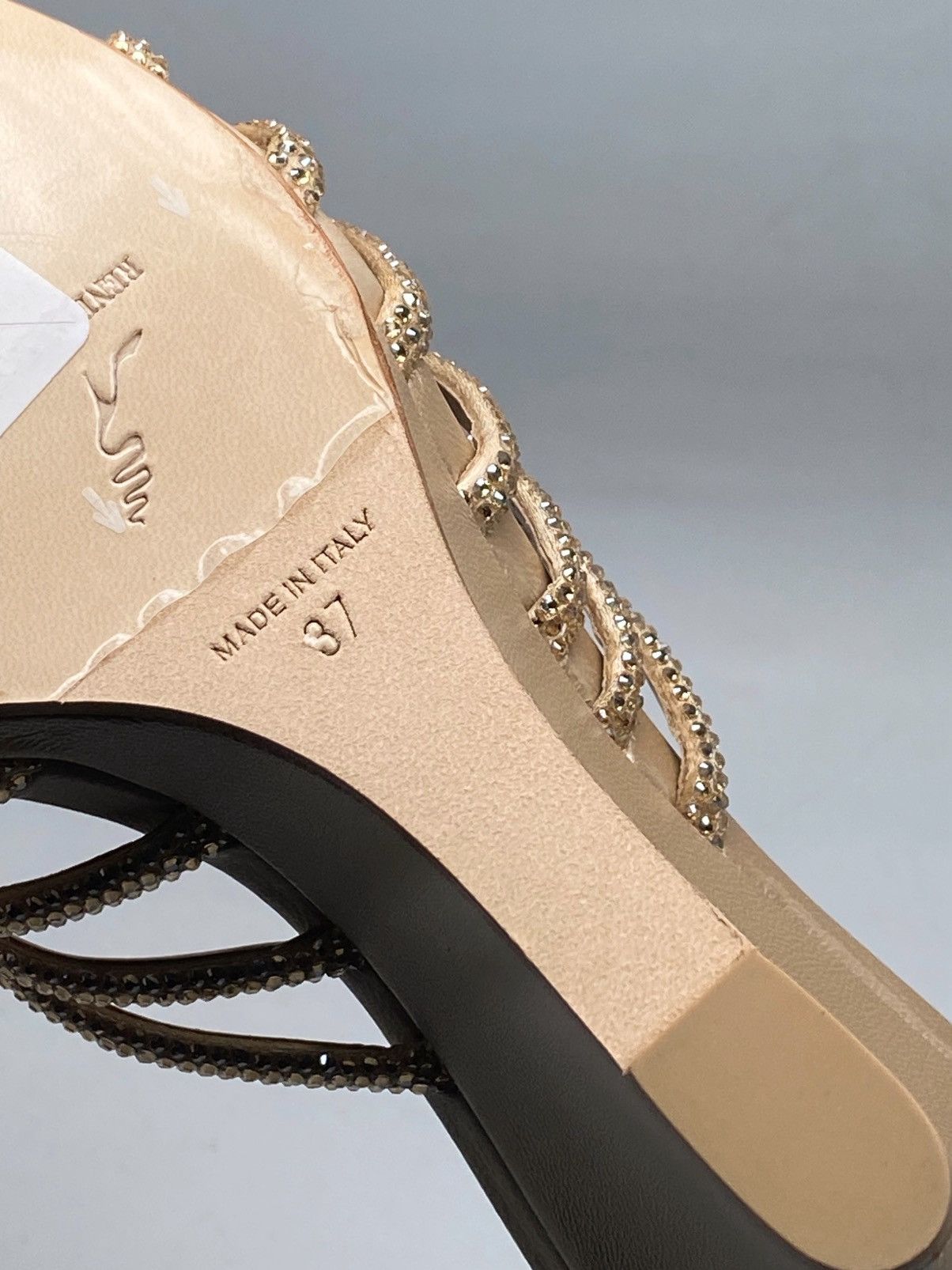 Rene Caovilla Rene Caovilla Crystal-Embellished Wedge Sandals size 37 Size US 7 / IT 37 - 14 Thumbnail