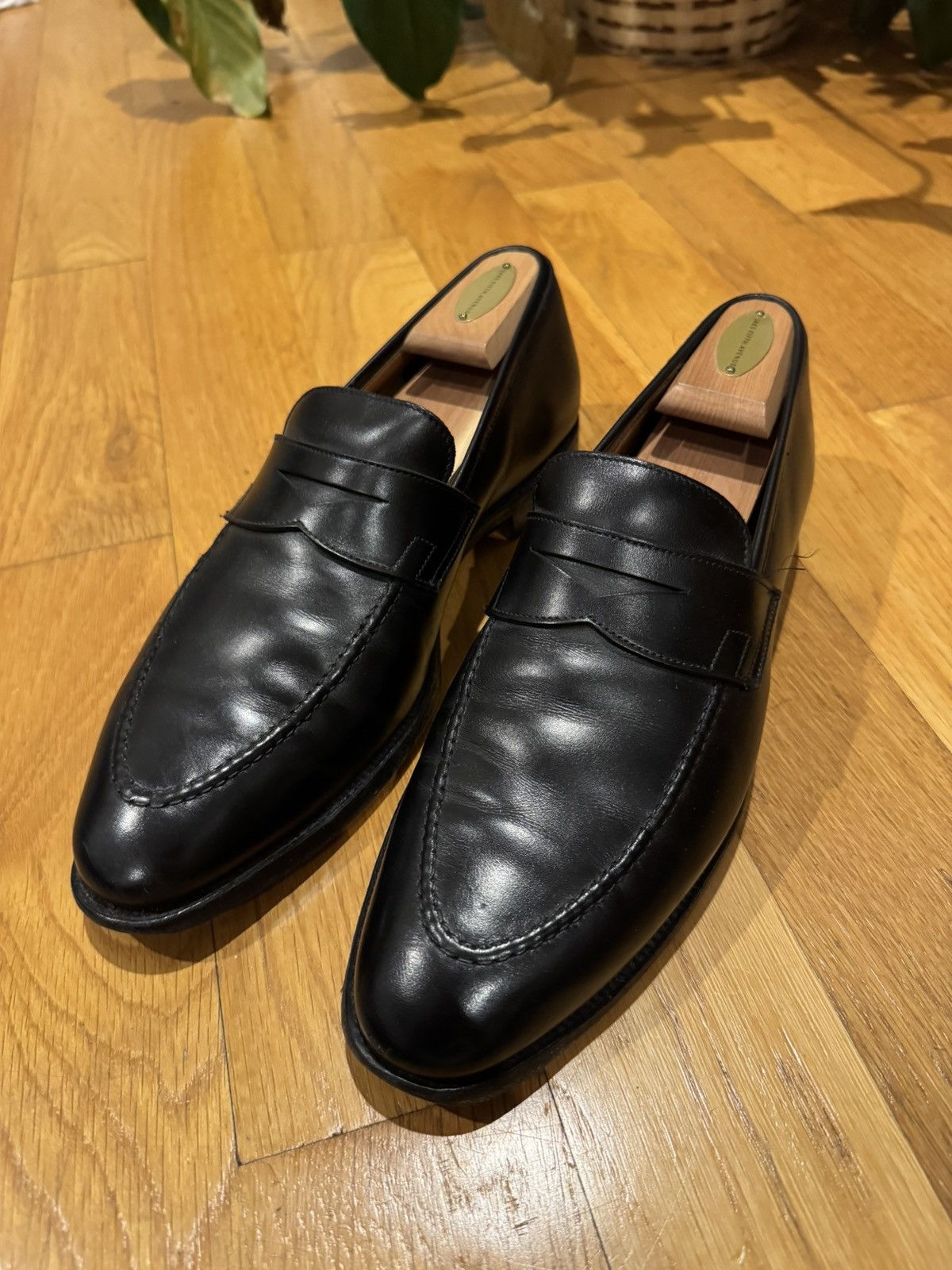 Barneys New York × Crockett & Jones Crockett & Jones for Barneys NY Sydney black penny loafer Size US 8.5 / EU 41-42 - 1 Thumbnail