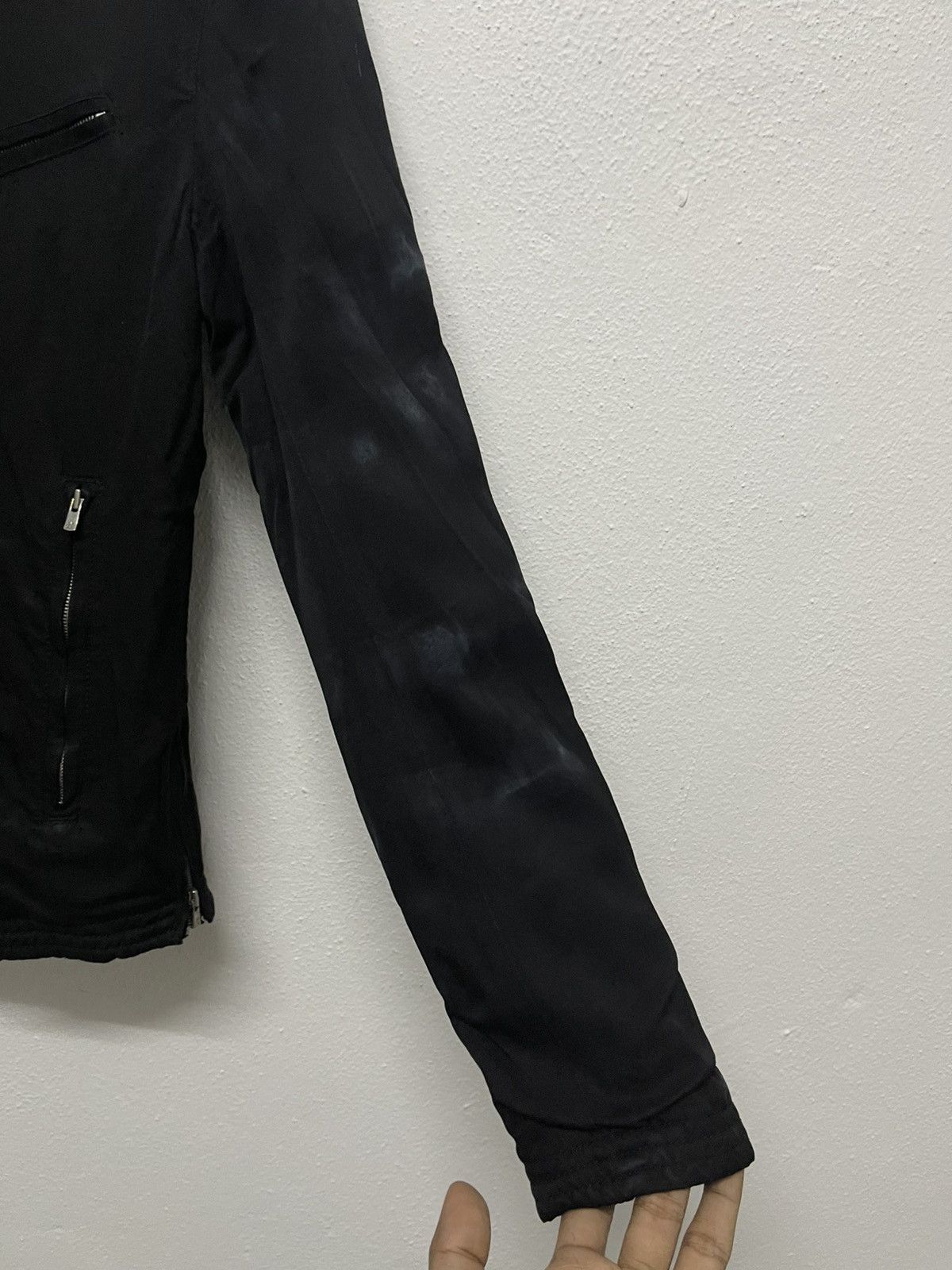 The Viridi-anne 2000s THE VIRIDI-ANNE SILK BIKER JACKET SLEEVE FADED Size US S / EU 44-46 / 1 - 4 Thumbnail
