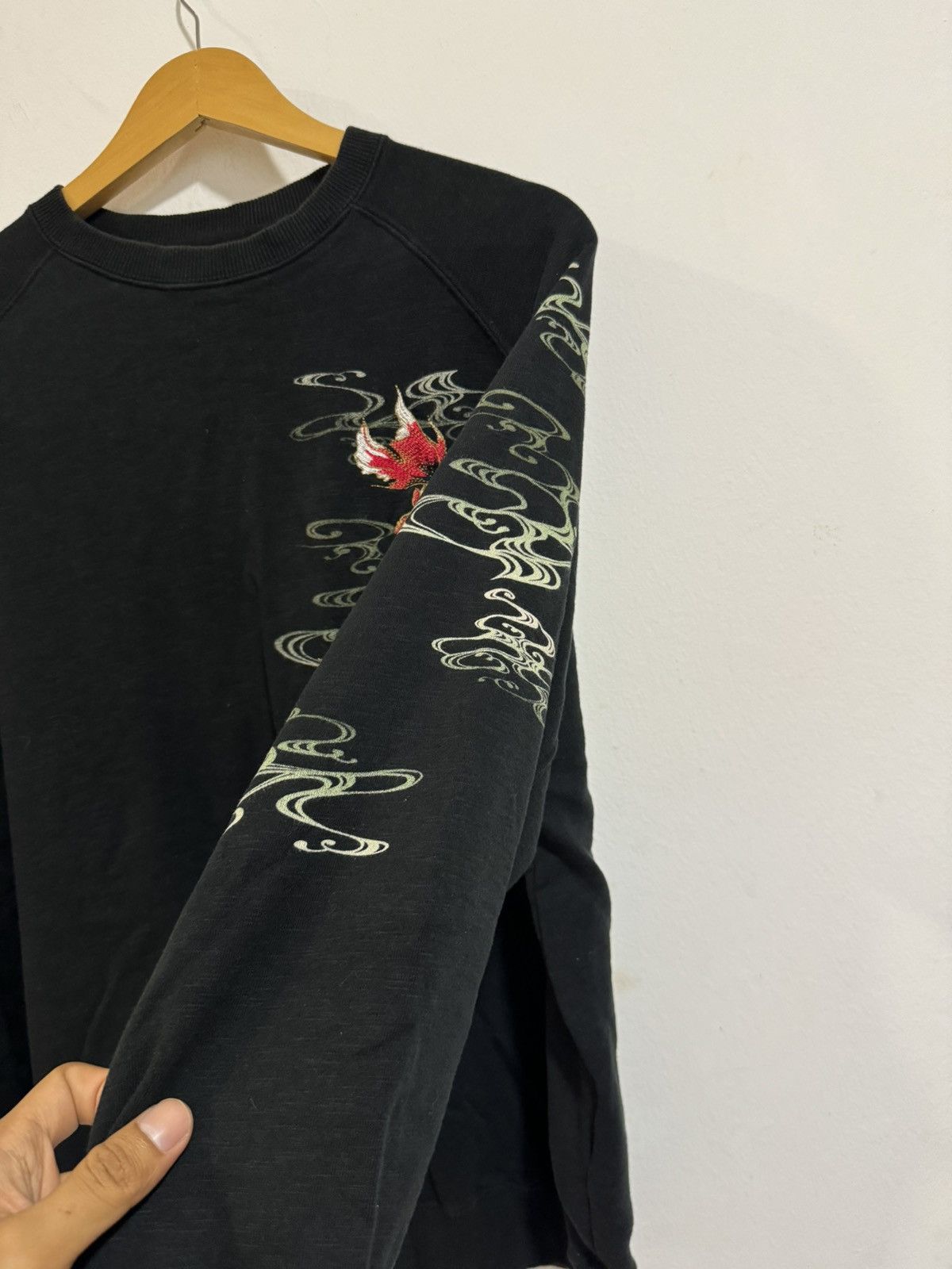 Japanese Brand Vintage Sukajan Design Koi Fish Embroidery Sweatshirt Size US L / EU 52-54 / 3 - 7 Thumbnail
