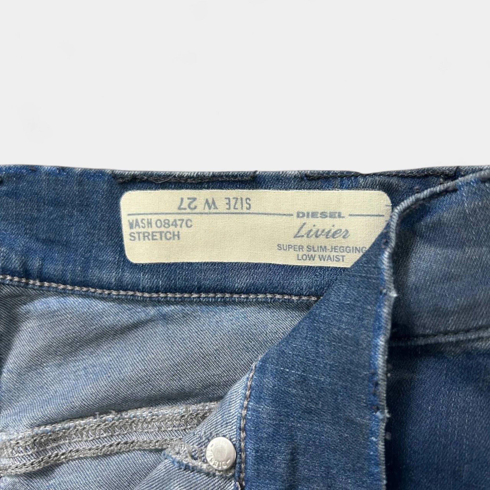Diesel Diesel Skinny Blue Camouflage Jeans Size 28" / US 6 / IT 42 - 6 Thumbnail