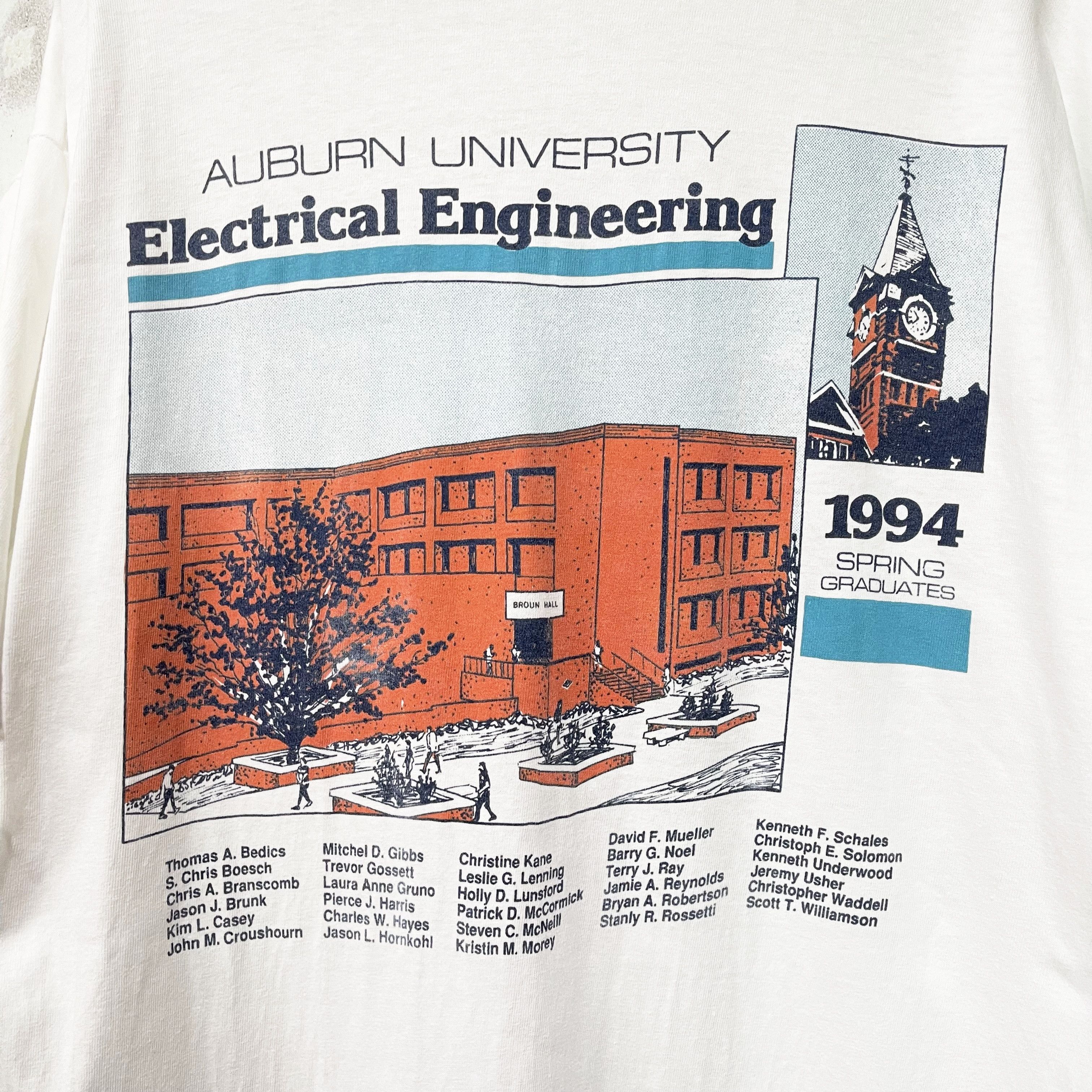 Vintage Vintage 1994 Auburn University Pocket Tee Size US L / EU 52-54 / 3 - 2 Thumbnail