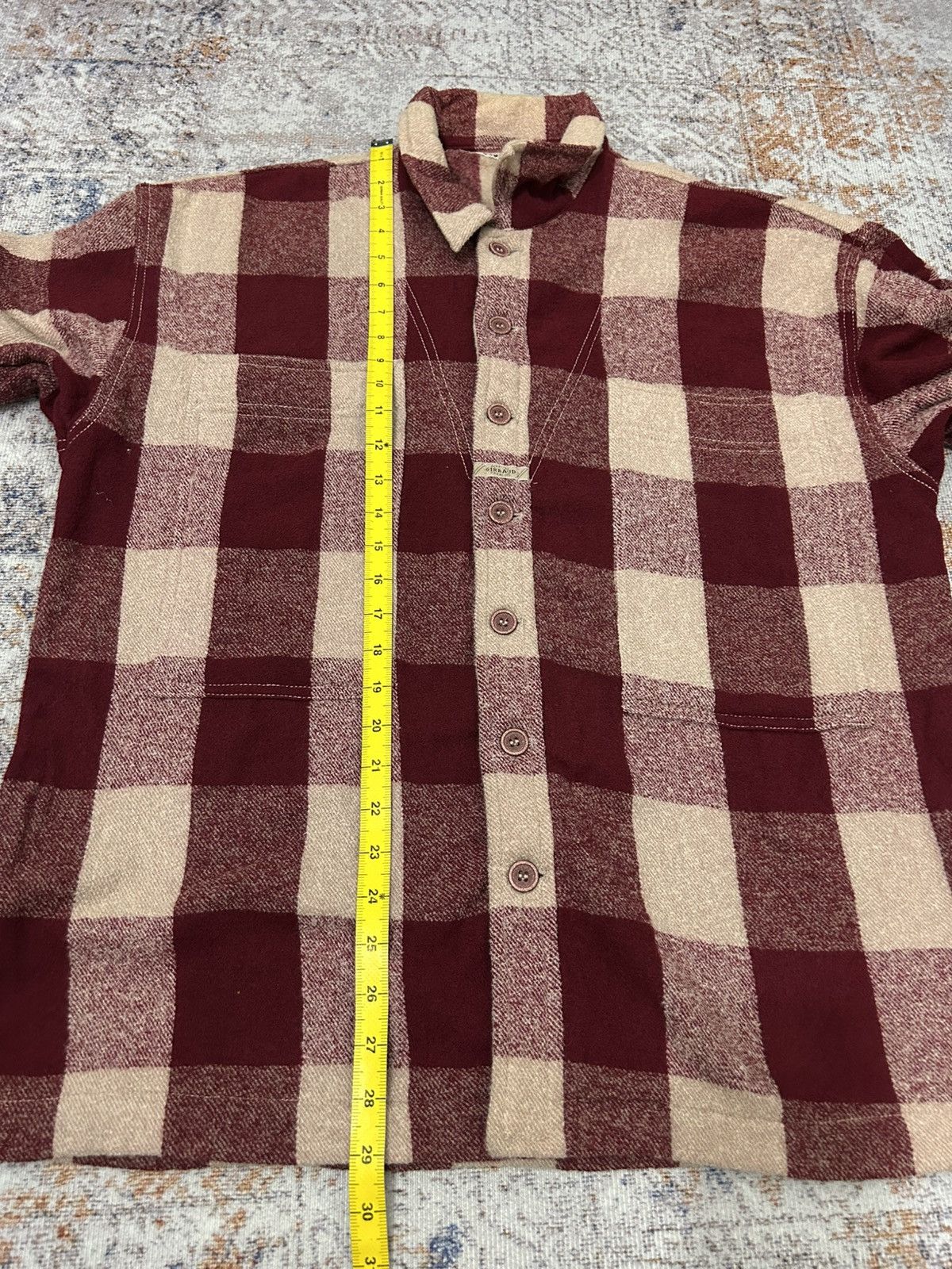Marithe + Francois Girbaud Vintage Marithe Francois Girbaud Big Pocket Plaid Wool Shirt Size US XL / EU 56 / 4 - 17 Thumbnail