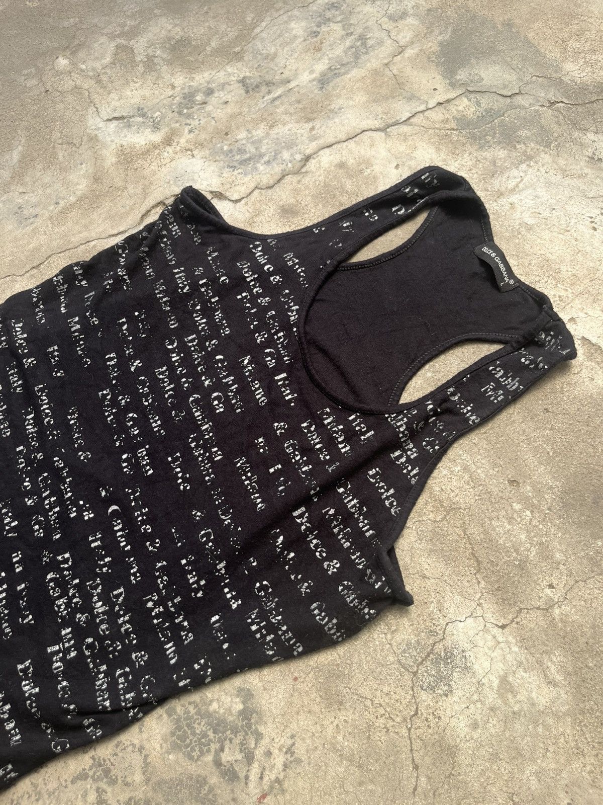 Dolce & Gabbana Vintage Dolce & Gabbana Y2K Monogram Racerback Tank Top Size L / US 10 / IT 46 - 2 Thumbnail