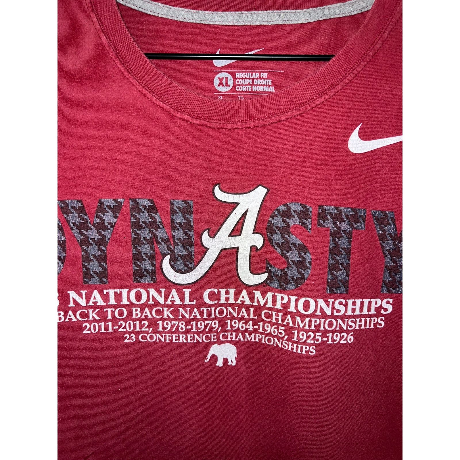 Nike Nike Alabama Crimson Tide Shirt Dynasty Red College Tee XL Size US XL / EU 56 / 4 - 4 Thumbnail