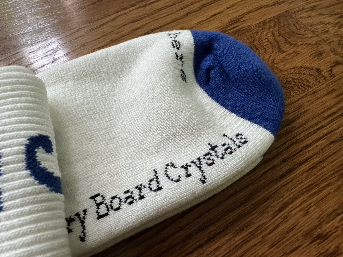 Advisory Board Crystals ITALY MADE ABC Socks White Blue ABC. 123 Cream Size ONE SIZE - 7 Thumbnail