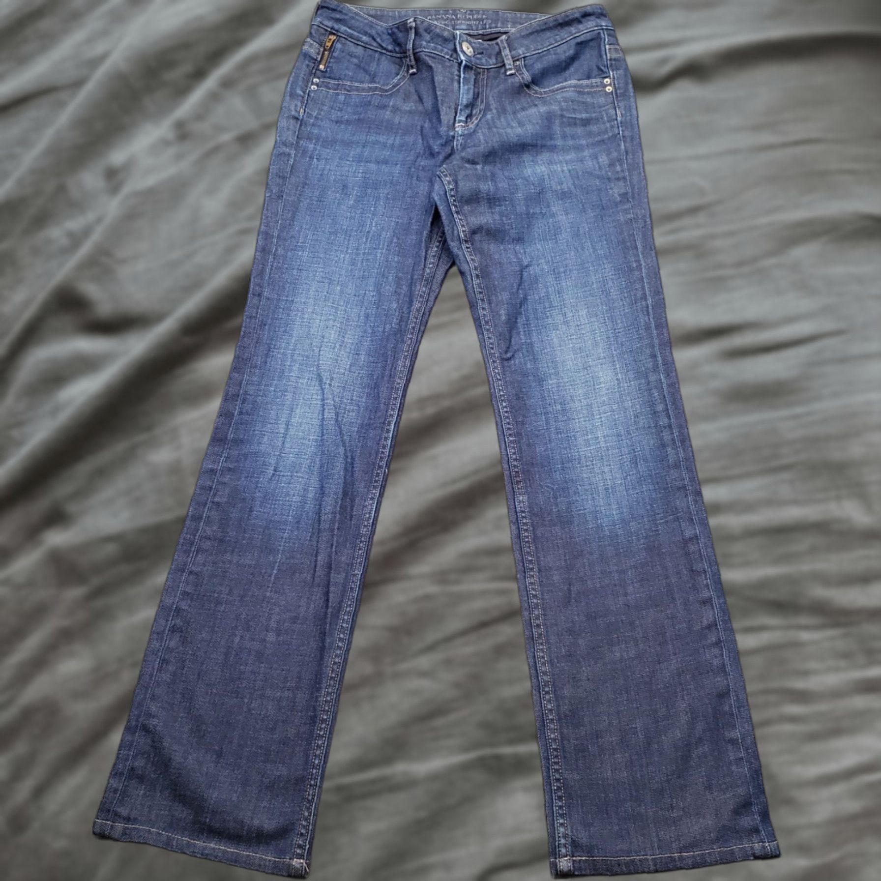 Banana Republic Banana Republic Jeans Womens 4 Blue Denim Streetwear Grunge Classic Straight Leg Shirt Womens Size 4 Blue Denim Banana Republic Jeans Mens? Size 27" / US 4 / IT 40 - 1 Thumbnail
