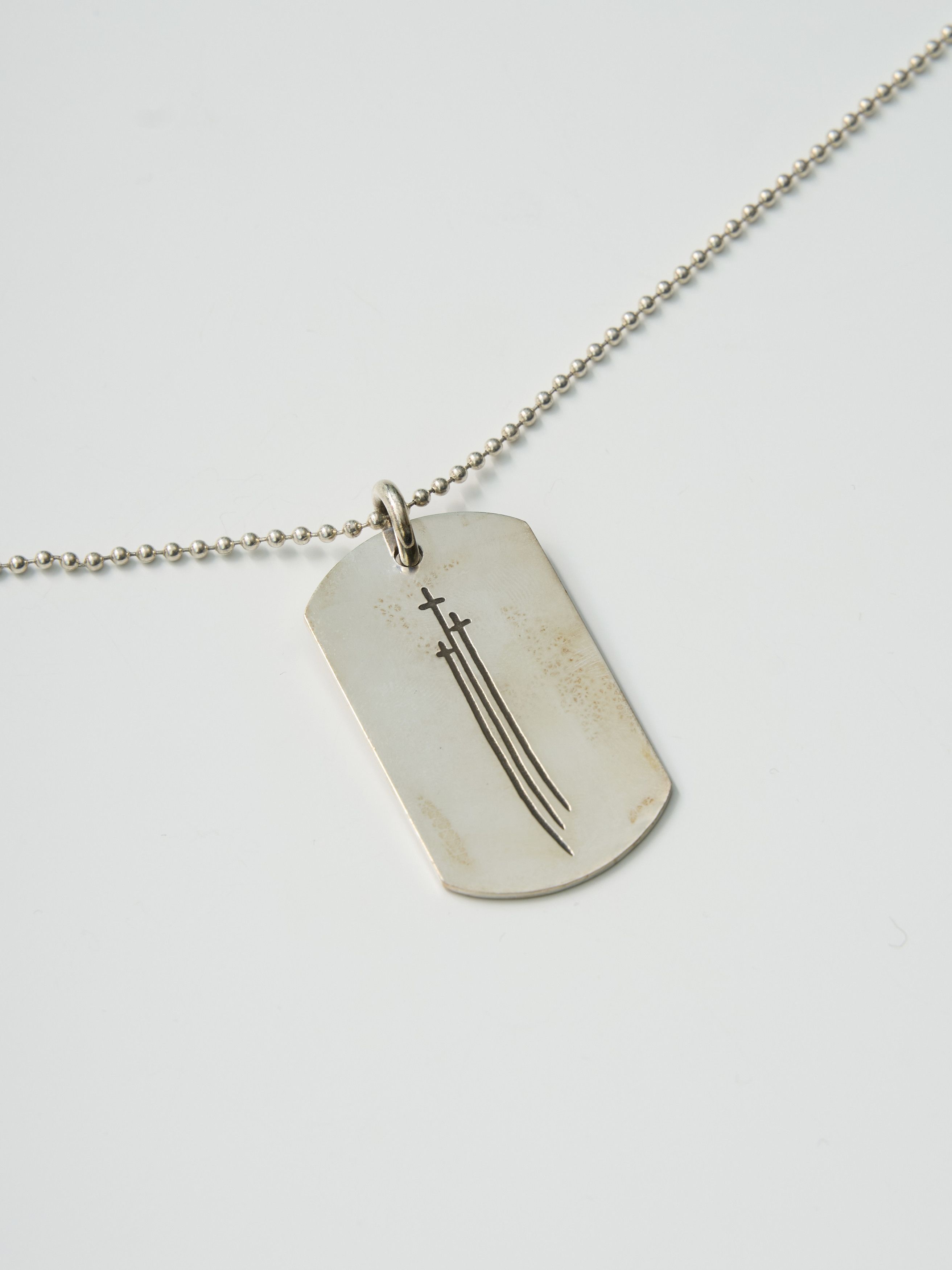 Chrome Hearts Chrome Hearts RS 3 Cross Dog Tag silver | Grailed