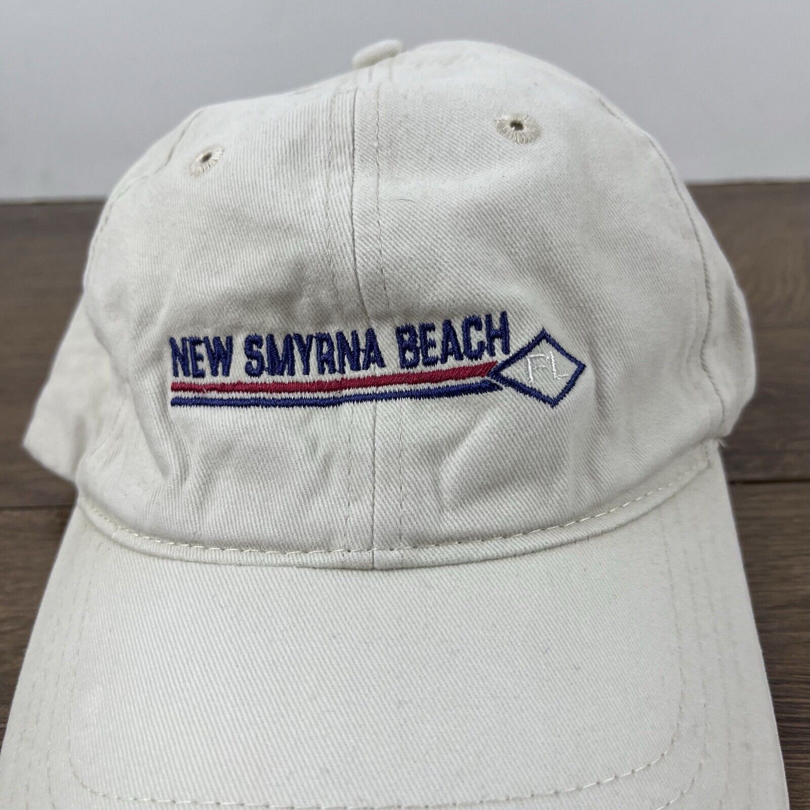 Other New Smyrna Beach Florida Hat White Cap Hat Adjustable Hat Wh Size ONE SIZE - 7 Thumbnail