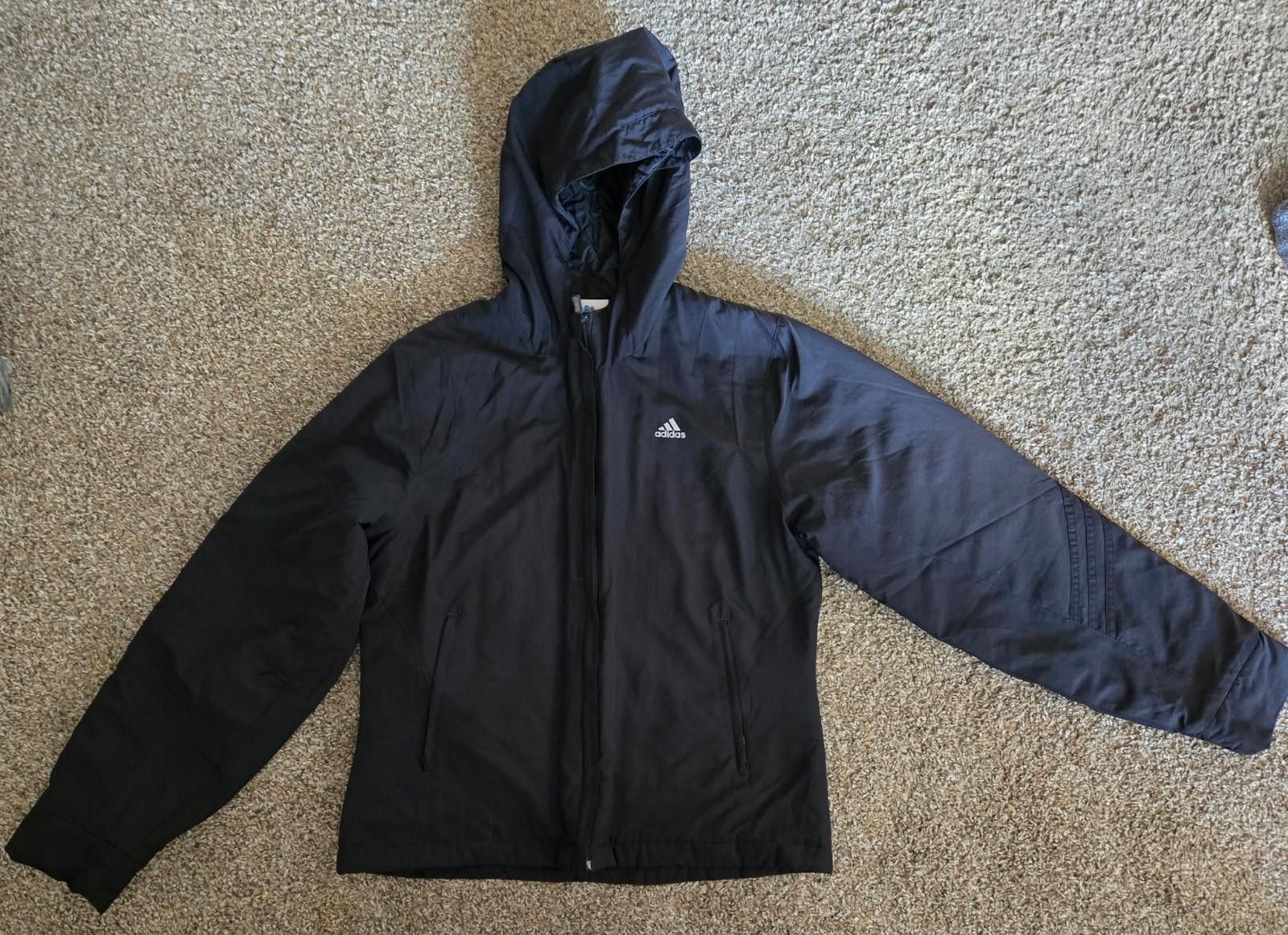 Adidas ADIDAS Men’s Black Climawarm Full Zip Hooded Jacket Size M Size US M / EU 48-50 / 2 - 1 Thumbnail