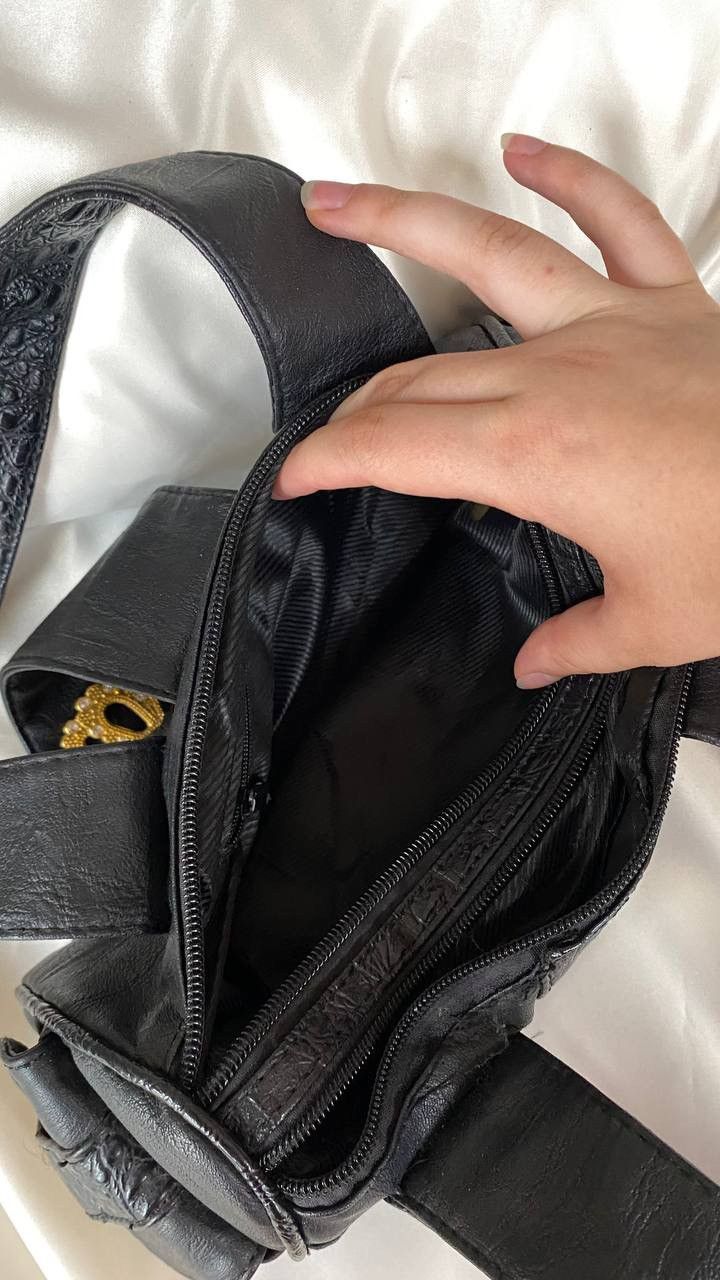 Vintage Vintage Y2K black mini shoulder bag Size ONE SIZE - 6 Thumbnail