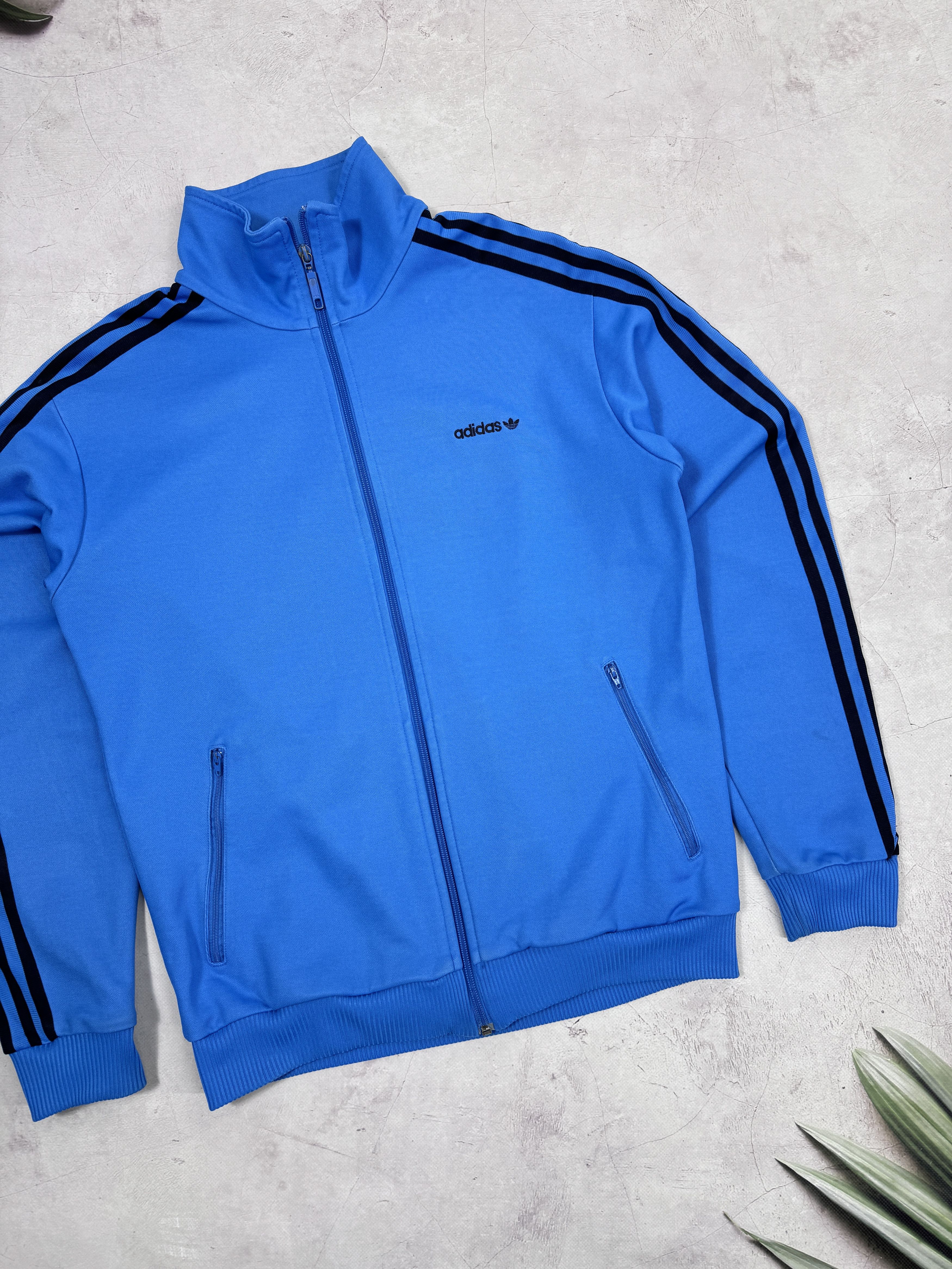 Adidas × Vintage Y2K Adidas Track Jacket Blue & Black Stripes Size US M / EU 48-50 / 2 - 4 Thumbnail