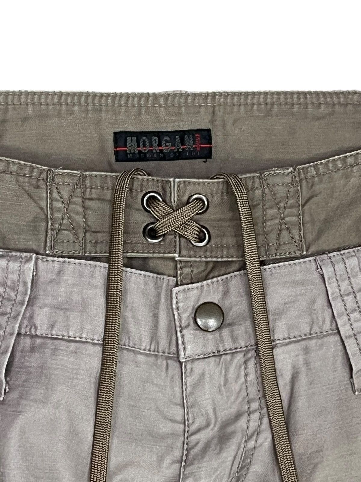 Morgan Homme Morgan Homme Double Waist Lace-Up 10 Pocket Y2K Cargo Pants Size US 32 / EU 48 - 8 Thumbnail