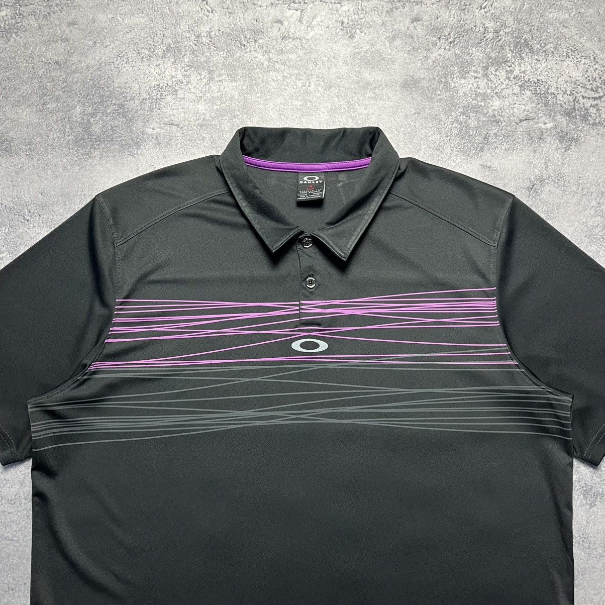 Oakley Vintage Oakley Central Logo Polo Shirt Streetwear Y2K Size US XL / EU 56 / 4 - 2 Thumbnail