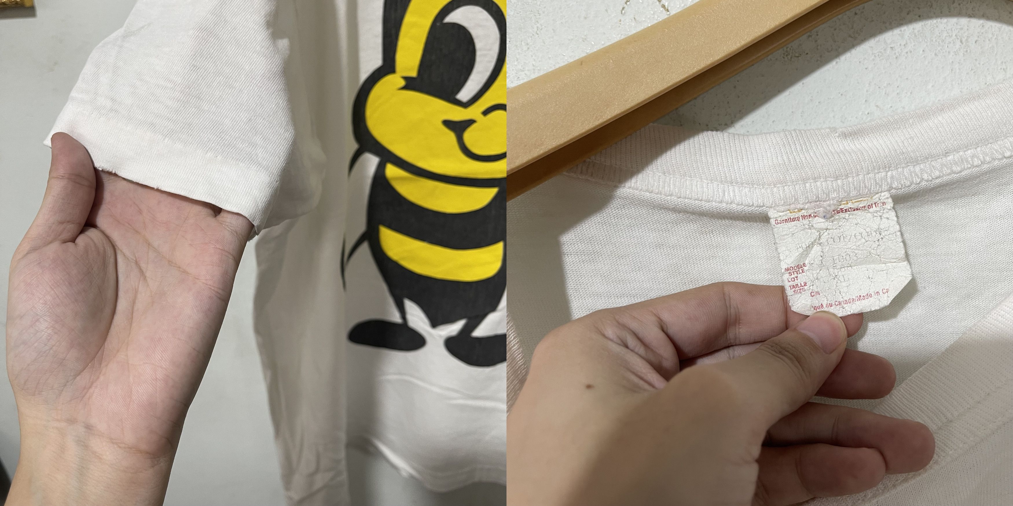 Vintage Vintage 90s Bee Shirt Size US XXL / EU 58 / 5 - 4 Thumbnail
