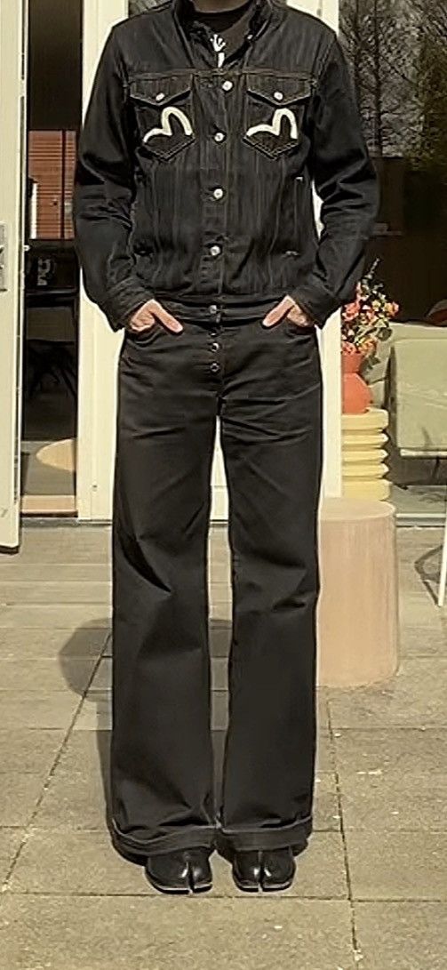 Japanese Brand DOOF.YOUTH KAIHARA JAPANESE RAW DENIM FLARE WIDE LEG JEANS Size US 32 / EU 48 - 10 Thumbnail