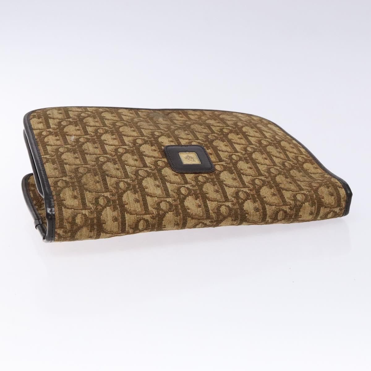 Dior DIOR Trotter Canvas Shoulder Bag Brown Gold Size ONE SIZE - 6 Thumbnail