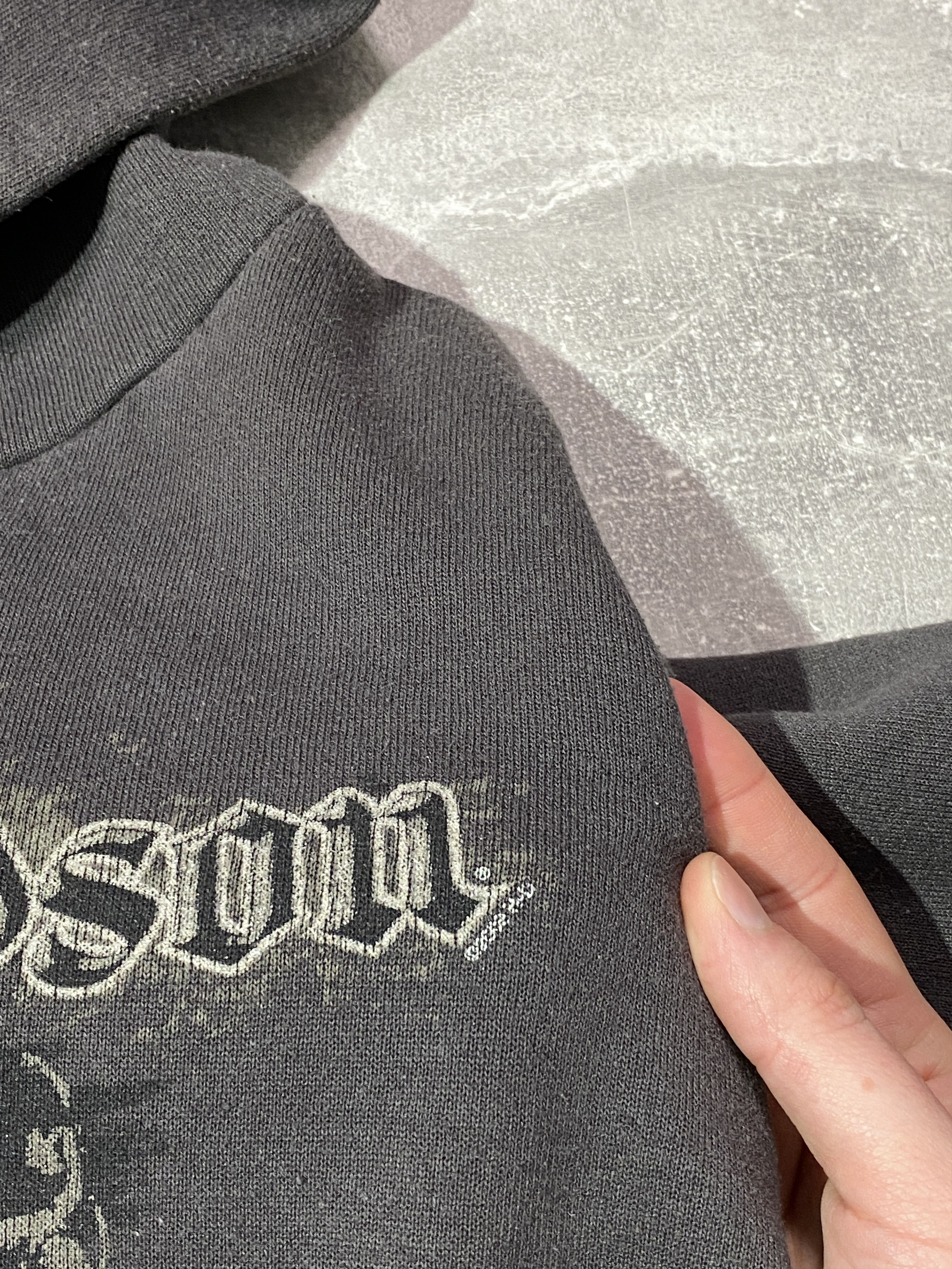 Harley Davidson Vintage 2002s Harley Davidson Skull Logo Hoodie Size US L / EU 52-54 / 3 - 10 Thumbnail