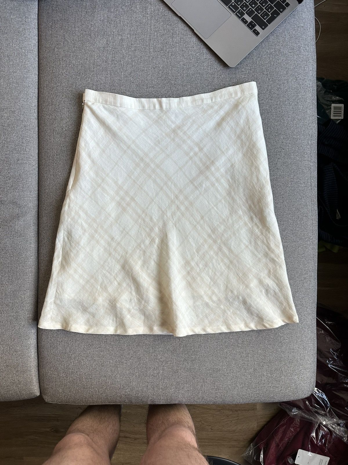 Burberry Burberry London vintage linen skirt made in England Size 32" / US 10 / IT 46 - 9 Thumbnail