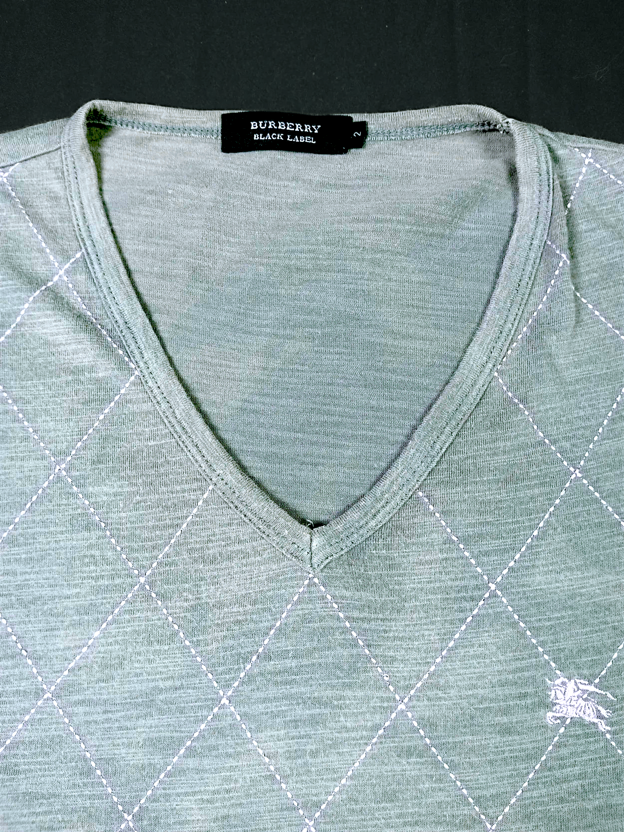 Black Label × Burberry × Burberry Prorsum Burberry Black Label mens Vneck t shirt Size US M / EU 48-50 / 2 - 13 Thumbnail