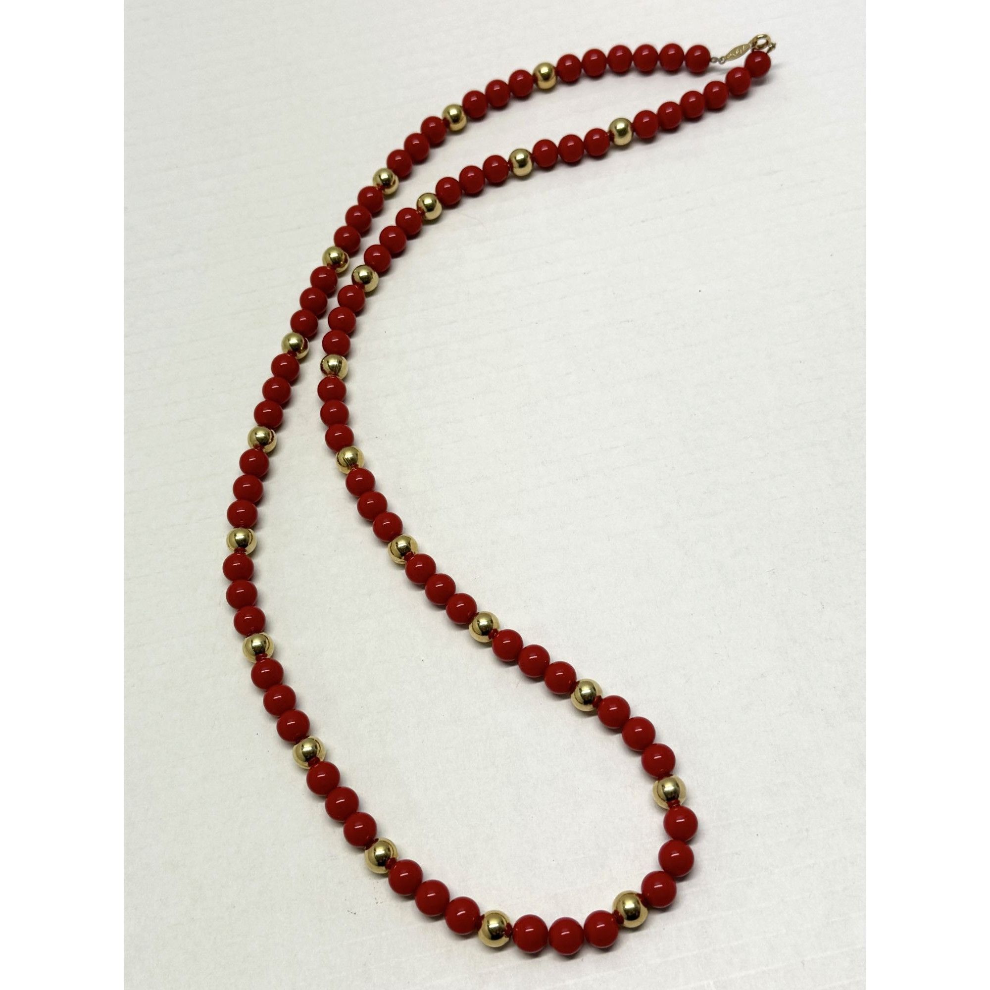 Vintage Vintage Napier red beaded necklace Size ONE SIZE - 1 Thumbnail