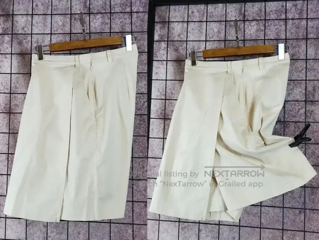 Burberry Burberry Summer Beige Embroidered Logo Shorts. Size 26" / US 2 / IT 38 - 2 Thumbnail