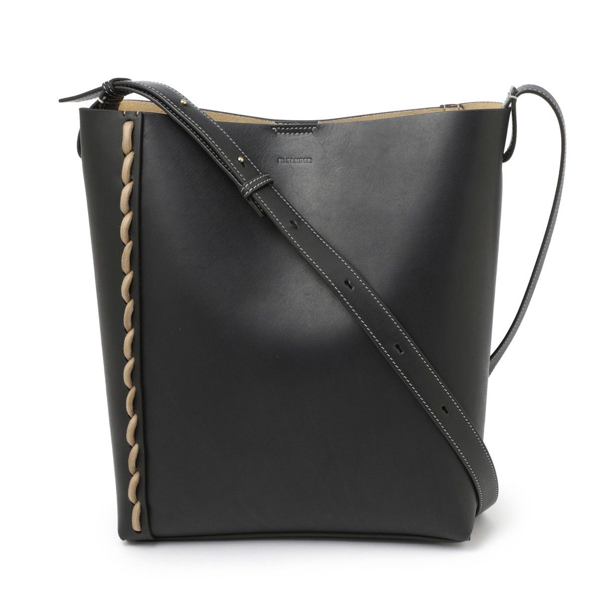 Jil Sander o1loc1c1124 Size: OS/Stitching Tote Medium in Black Size ONE SIZE - 1 Thumbnail
