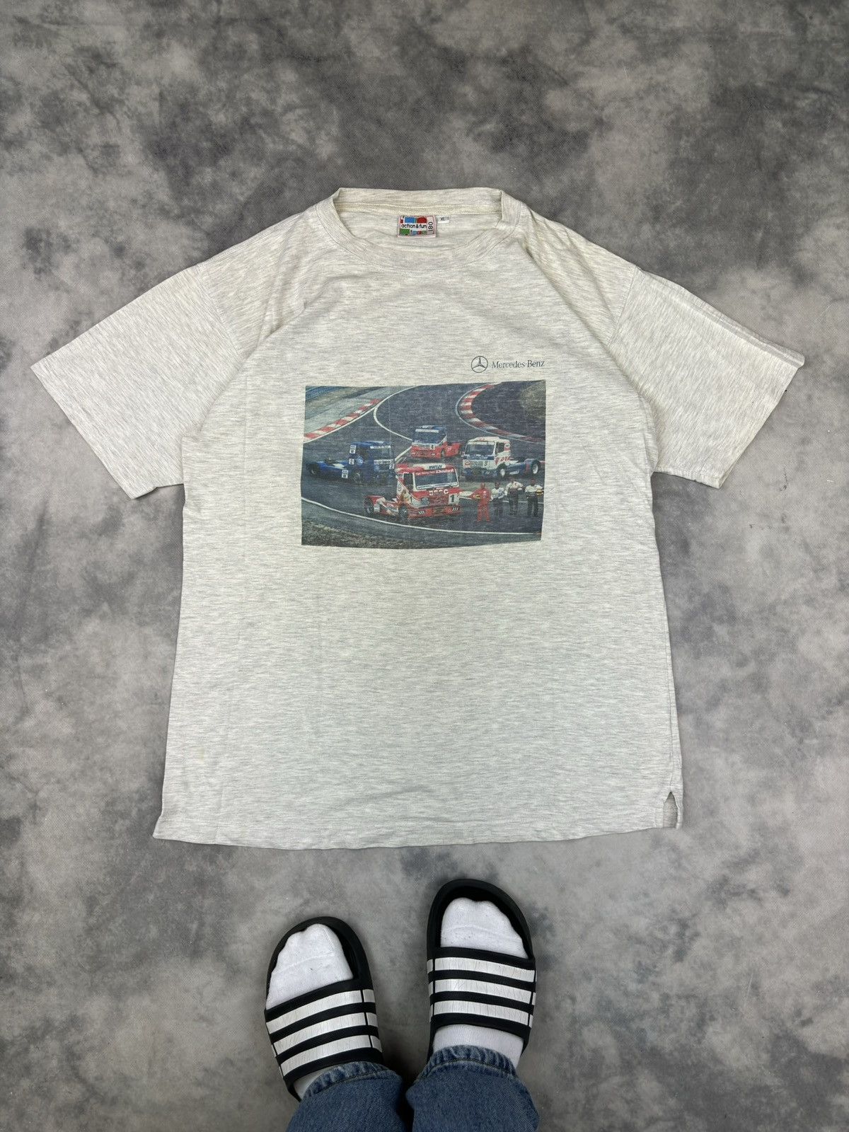 Mercedes-Benz × Vintage Vintage Mercedes Bens Grand Prix 90s 1996 Tee T-shirts 90s Size US XL / EU 56 / 4 - 1 Thumbnail