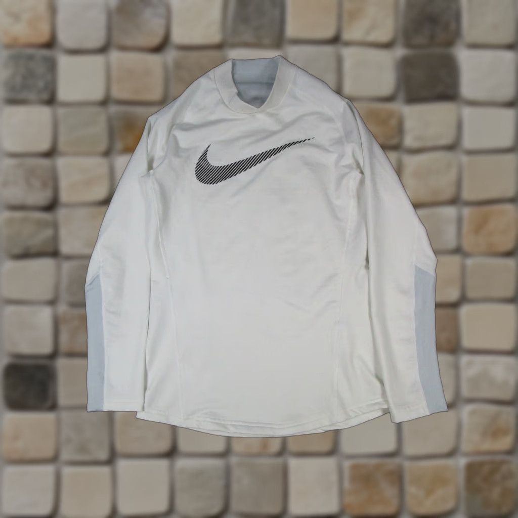 Nike Nike Shirt Womens Large White Dri-Fit Running Pullover Size L / US 10 / IT 46 - 1 Thumbnail