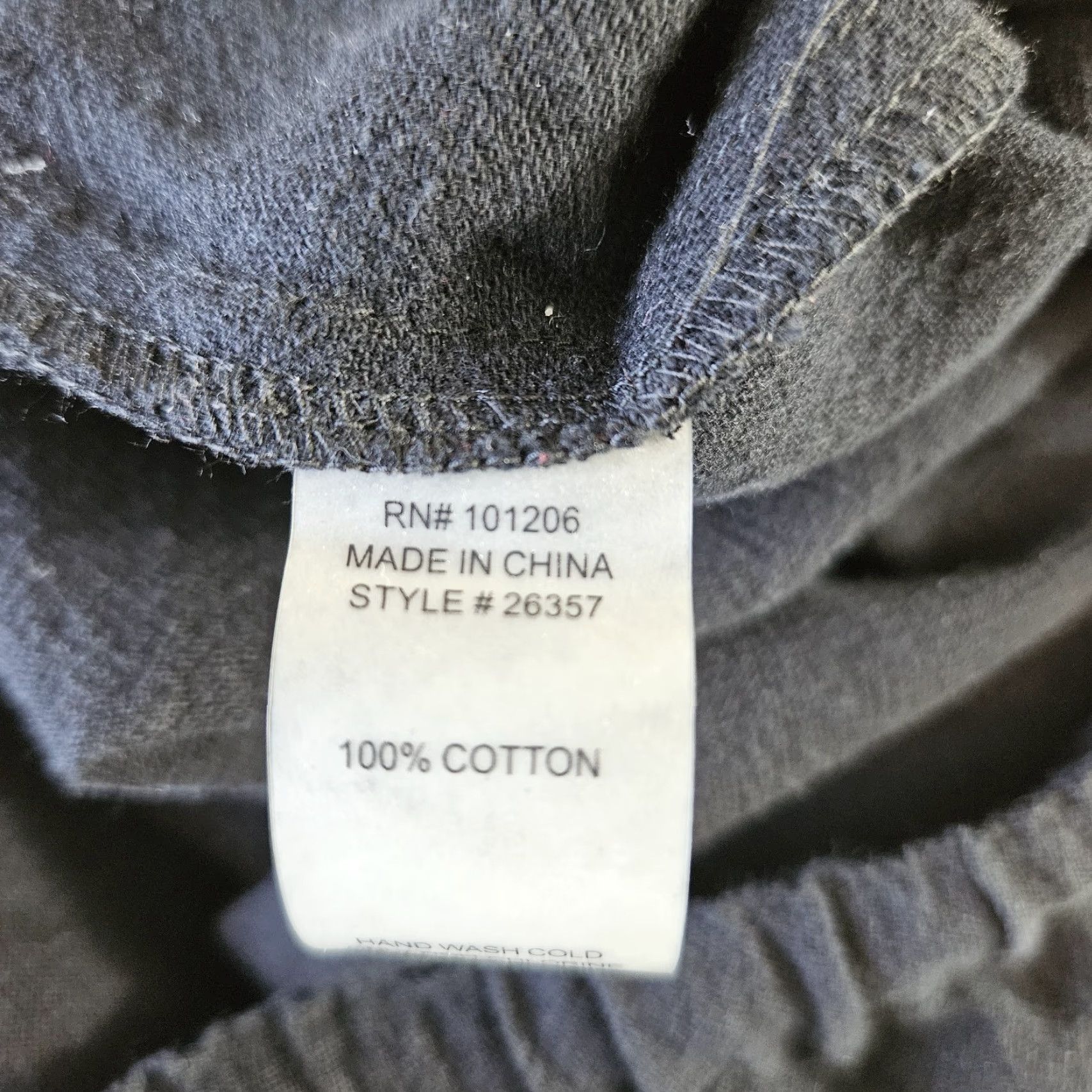 Soft Surroundings Soft Surroundings Womens Pants Pull On Black Medium Cotton High Rise Casual Straight Front Slim Fit Size 32" / US 10 / IT 46 - 7 Thumbnail