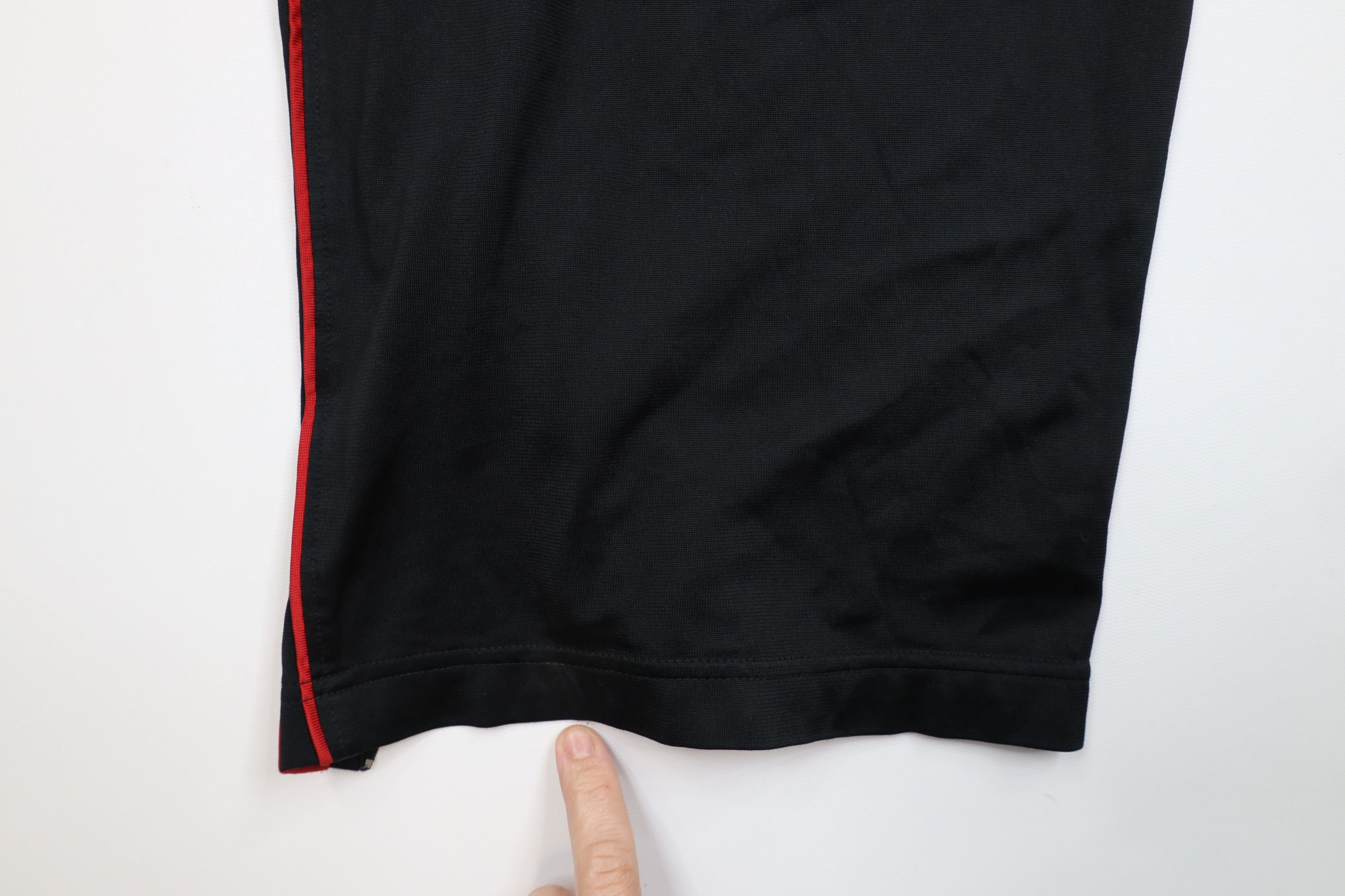 Nike × Vintage Vintage Nike Basketball Mini Swoosh Wide Leg Pants Black Size US 36 / EU 52 - 14 Thumbnail