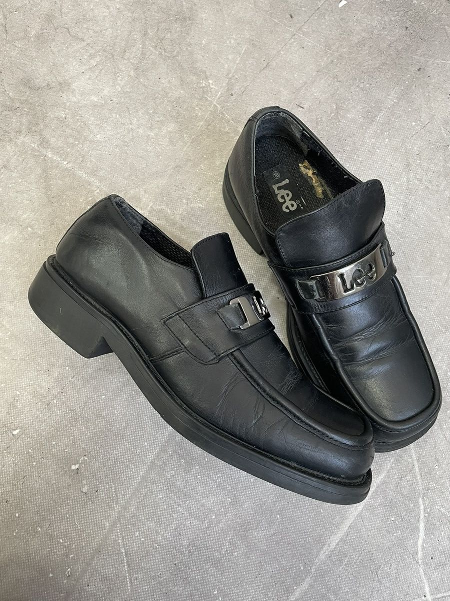 Lee Leather low platform brogue loafers boots new rock style Size US 10 / EU 43 - 9 Thumbnail
