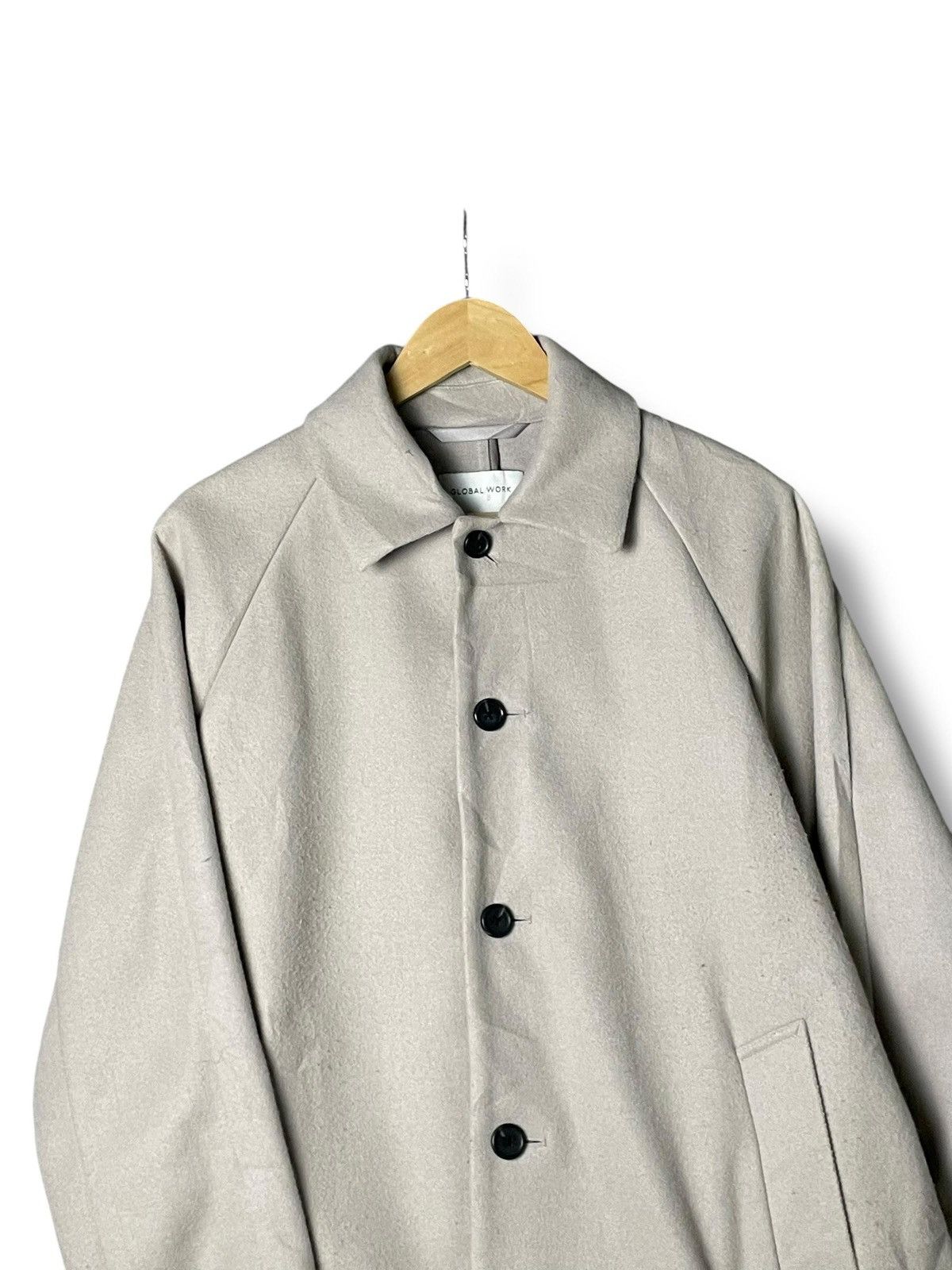 Global Work × Japanese Brand × Vintage Vintage Global Work Woollytec Long Coat (2) Size US M / EU 48-50 / 2 - 4 Thumbnail