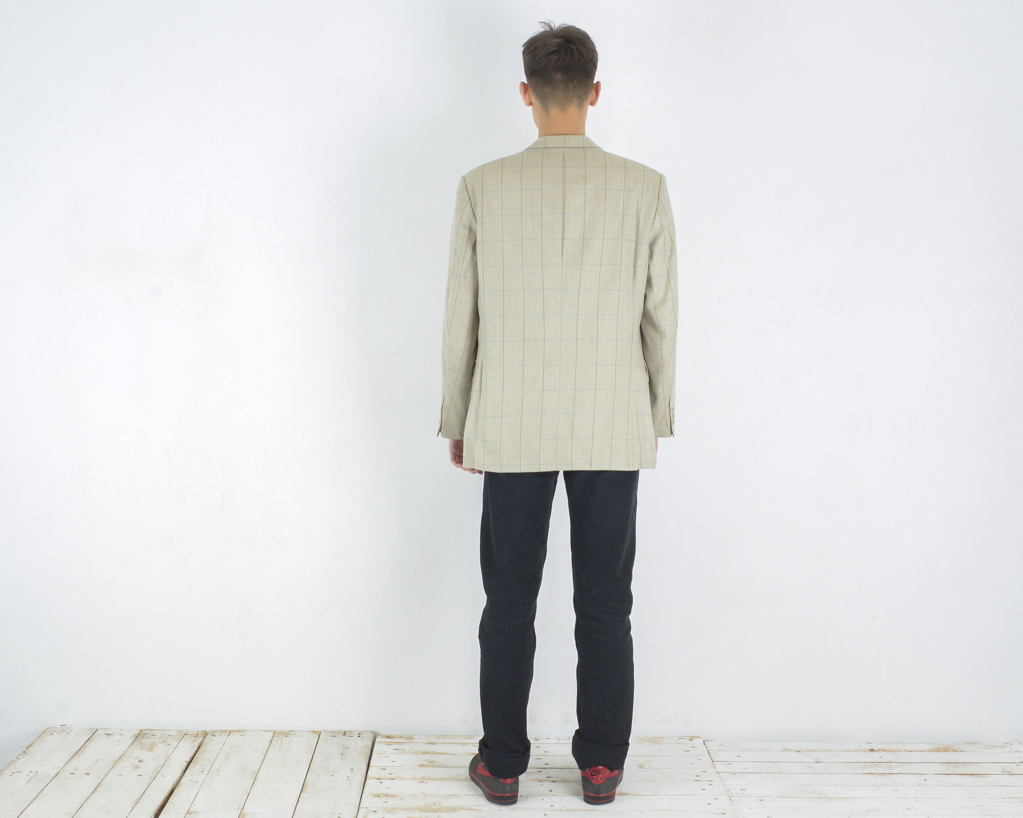 Burberry Wool UK 42 US Plaid Blazer Tweed Jacket EU 52 Coat L Check Size 42R - 5 Thumbnail