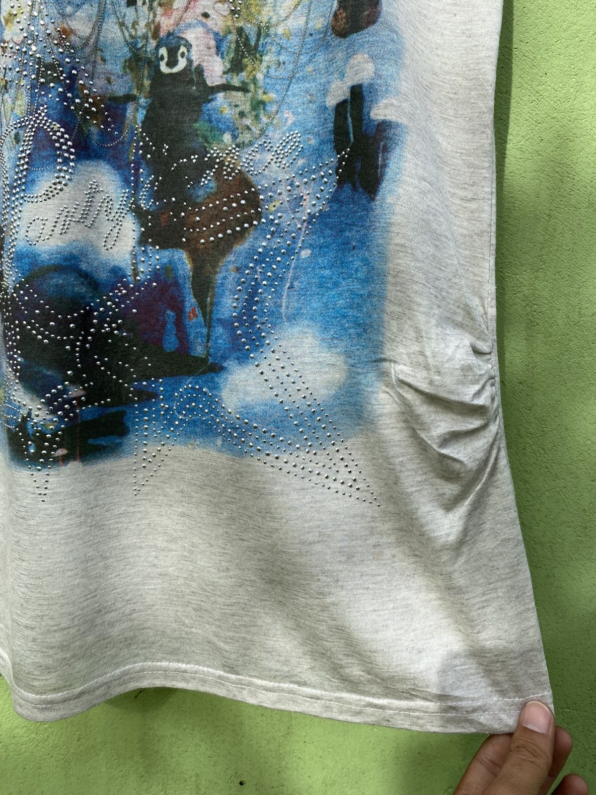 Japanese Brand Gofi Japanese Vintage Surreal Art Graphic Tee Studded Detail Size M / US 6-8 / IT 42-44 - 6 Thumbnail