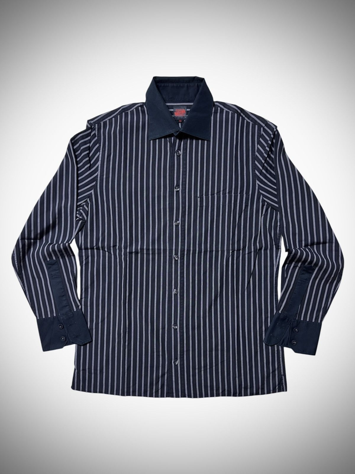 Jean Paul Gaultier Jean Paul Gaultier - Cotton Striped Long Sleeve Shirt Size US S / EU 44-46 / 1 - 1 Thumbnail