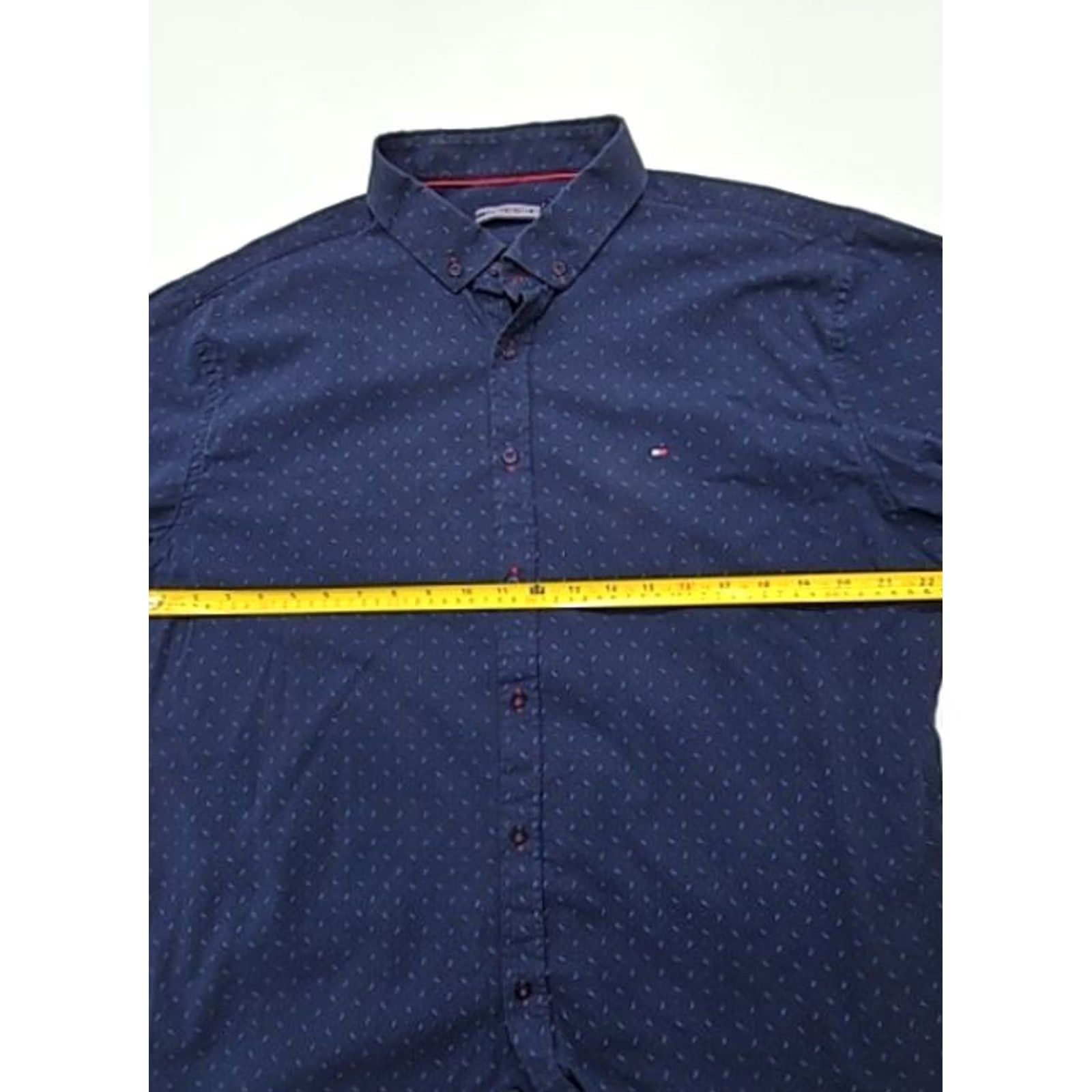 Tommy Hilfiger Tommy Hilfiger Men Navy Button-Down Shirt 3XL Regular Cotton Logo Shirt Mens 3XL Navy Logo Button-Up Size US XXL / EU 58 / 5 - 6 Thumbnail