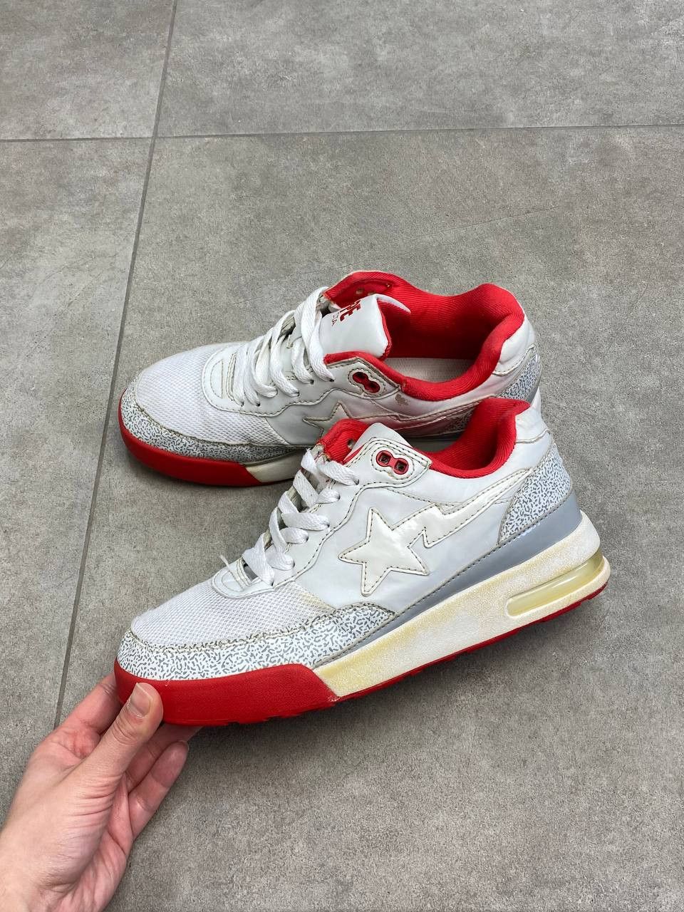 Bape Vintage BAPE STA by Nigo ROADSTA White Cement Camo Sneakers Size US 7.5 / EU 40-41 - 5 Thumbnail