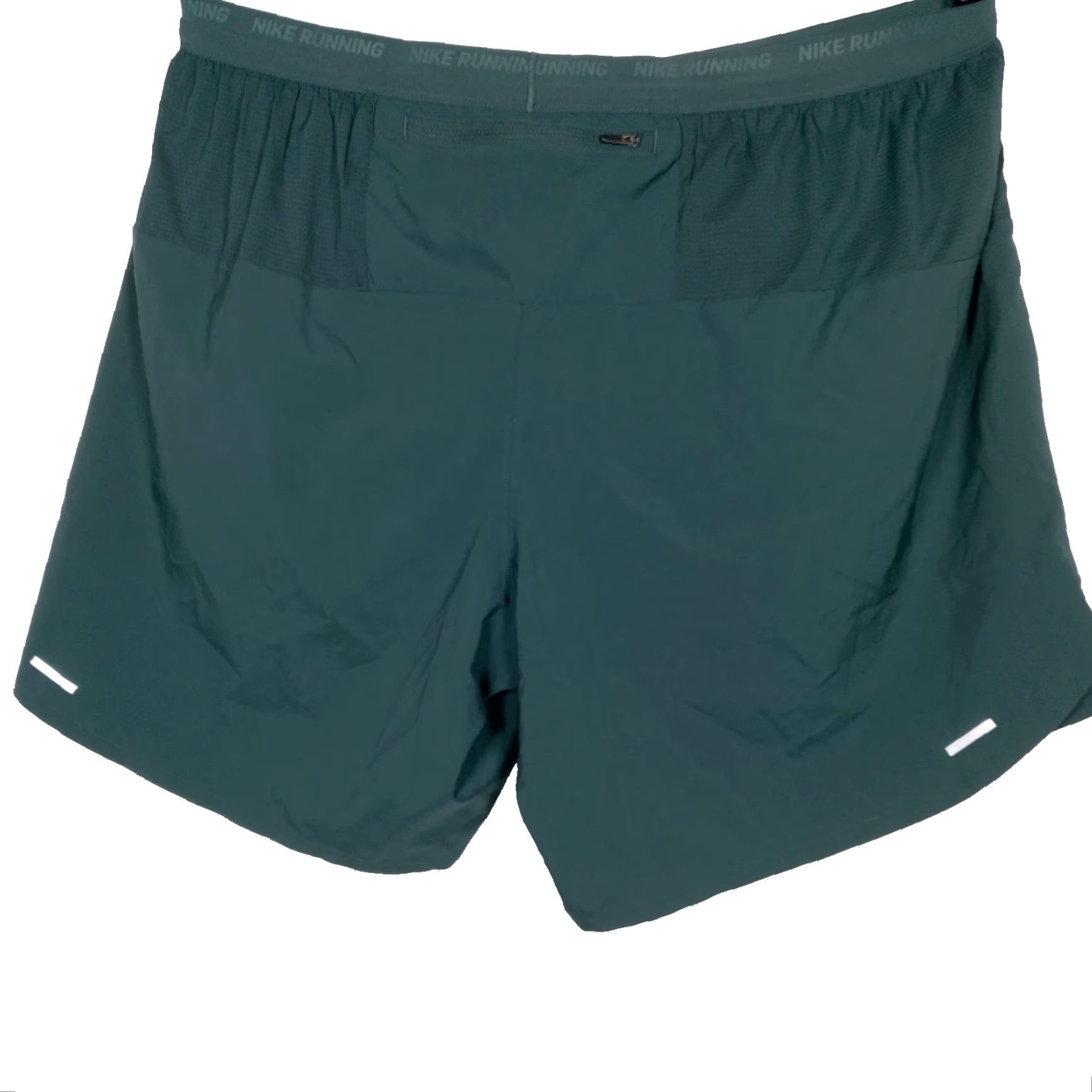 Nike Nike Dri Fit Stride Running Shorts 2XL Athletic Men Blue/Green/Gray Rip Stop Stretch Drawstring breathable Lined Performance Workout Shorts Size US 36 / EU 52 - 2 Thumbnail