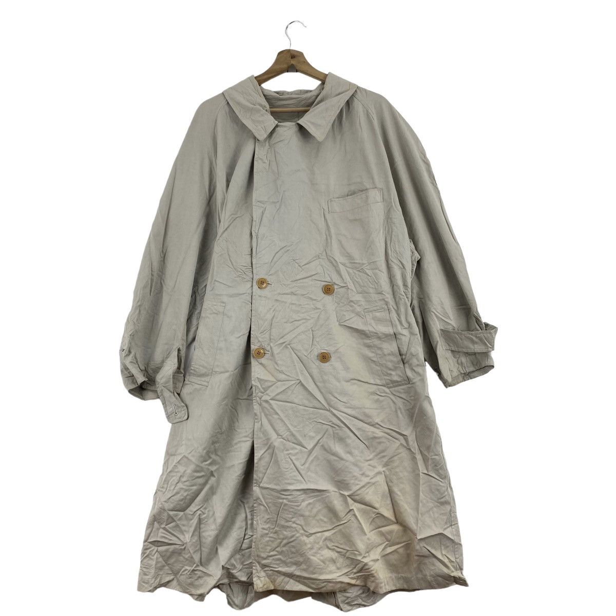 Kenzo KENZO PARIS France Brand Cream Long Overcoat Jacket Parka Size XL / US 12-14 / IT 48-50 - 1 Thumbnail