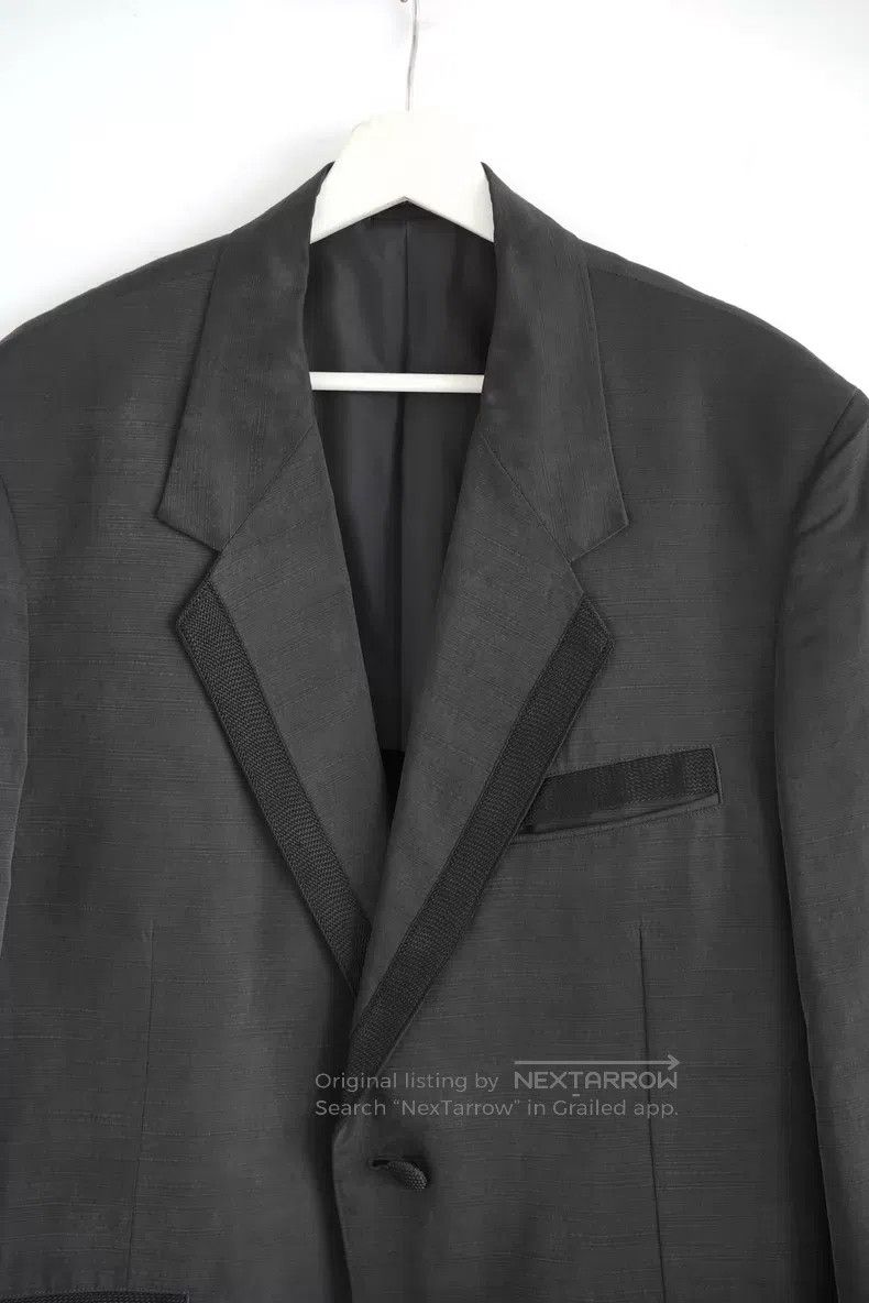 Yohji Yamamoto Yohji Yamamoto size 2 03 SS woven button silk blazer Size 36R - 4 Thumbnail
