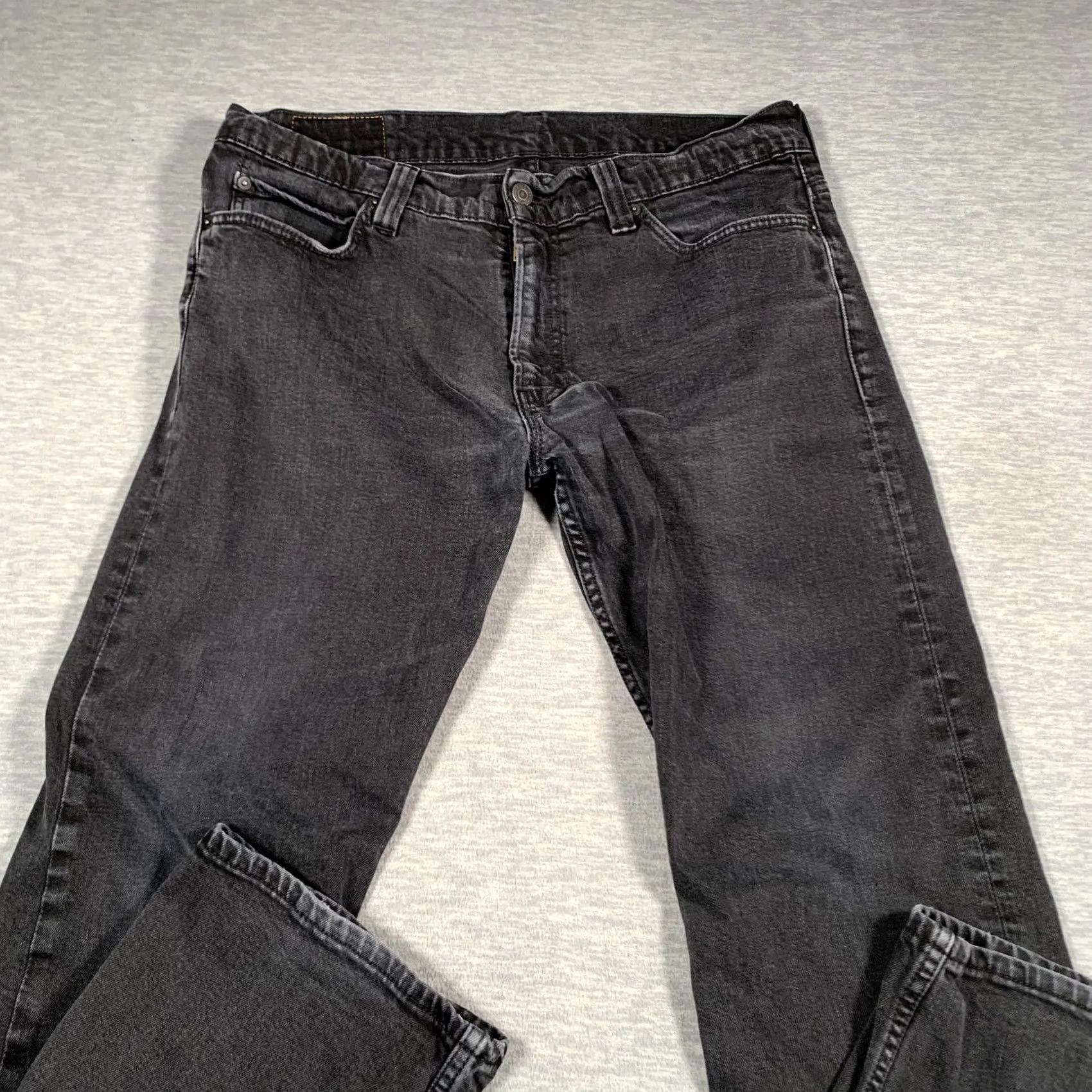 Levi's Levi's 505 Jeans Mens 36x30 Black Straight Denim Stretch Pants Size US 36 / EU 52 - 2 Thumbnail