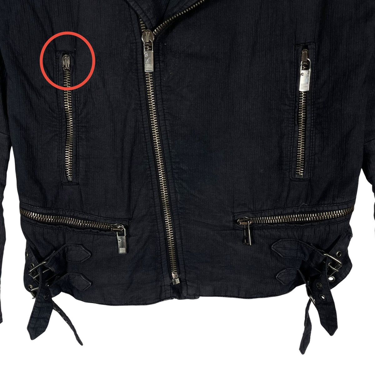 Raf by Raf Simons Vintage SS2006 Seersucker Cotton Classic Rider Jacket Size US S / EU 44-46 / 1 - 6 Thumbnail